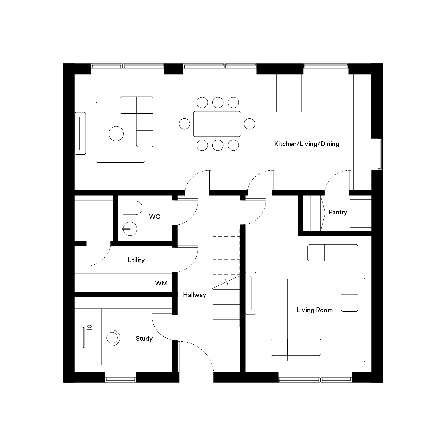 Floor plan, 4 bedroom detached house for sale, Plot 53, Epping, CM16