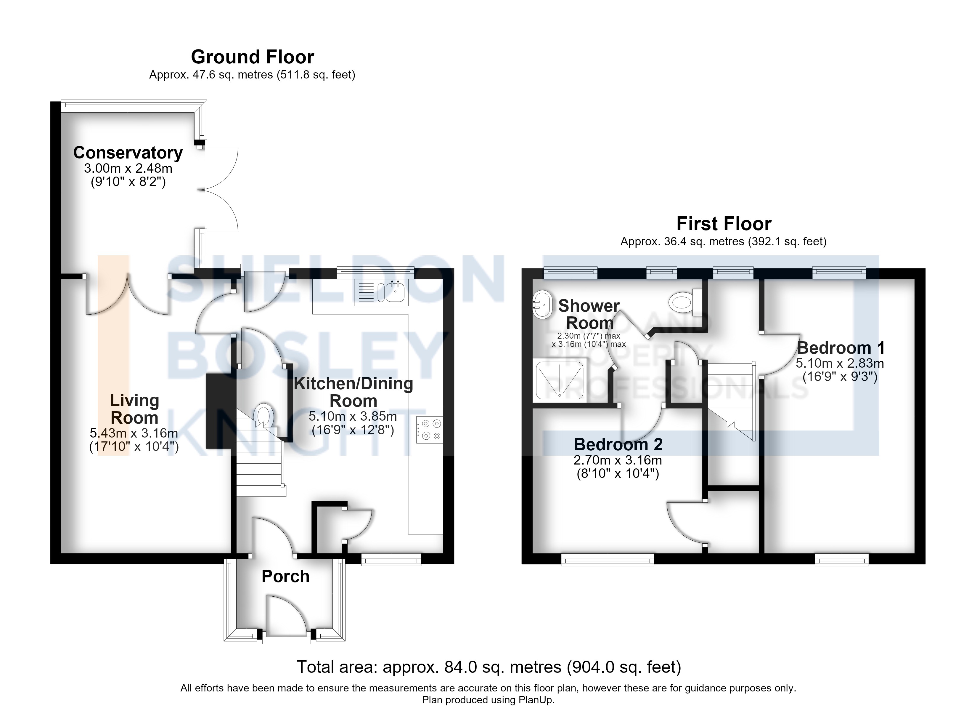 Floorplan, 2 bedroom terraced house for sale, Vale View, Nuneaton, CV10