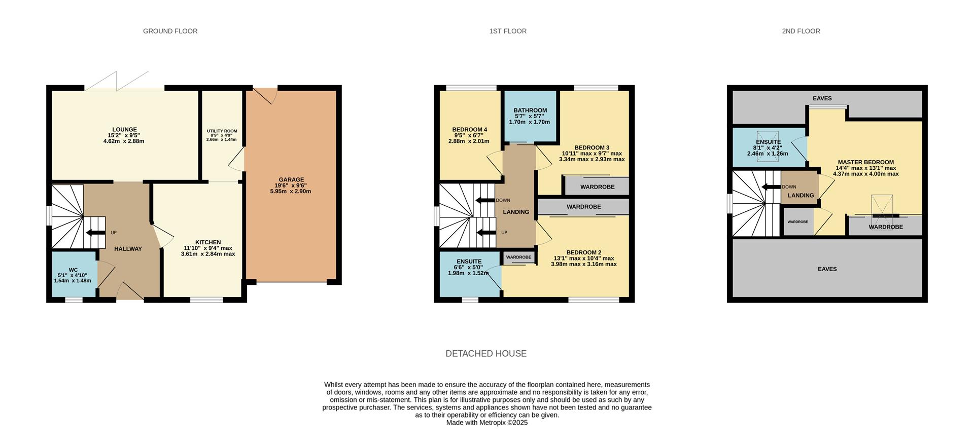 Floorplan, 4 bedroom detached house for sale, Plot 5 The Pinewoods, Coventry, CV2