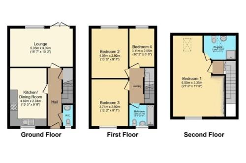 Floor plan, 4 bedroom other for sale, Comfrey Avenue, Sandbach, CW11