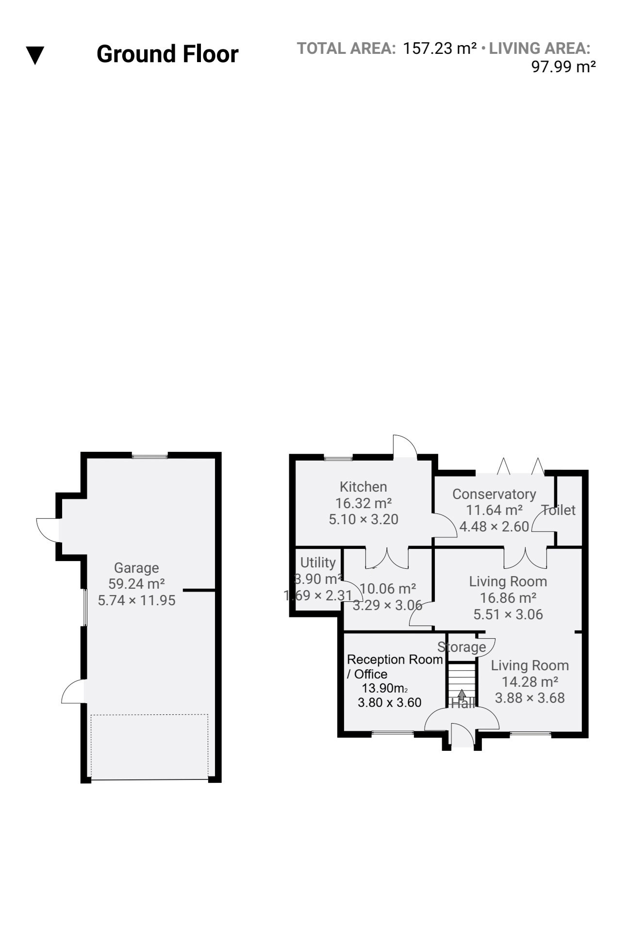 Floor plan, 4 bedroom semi detached house for sale, Fern Cottage Tamworth Road, Coventry, CV7