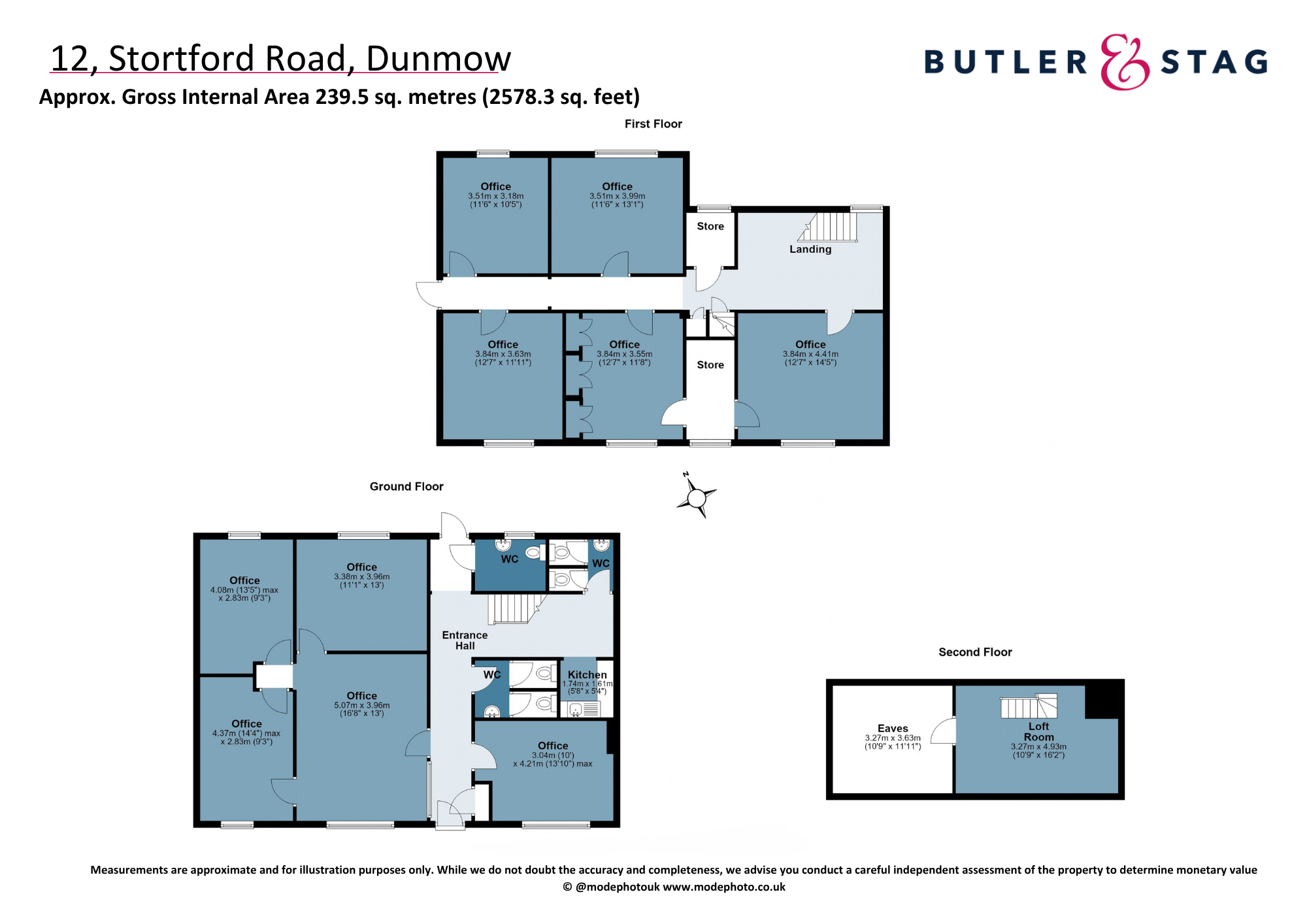 Floor plan, Office for sale, Dunmow Business Centre, Dunmow, CM6