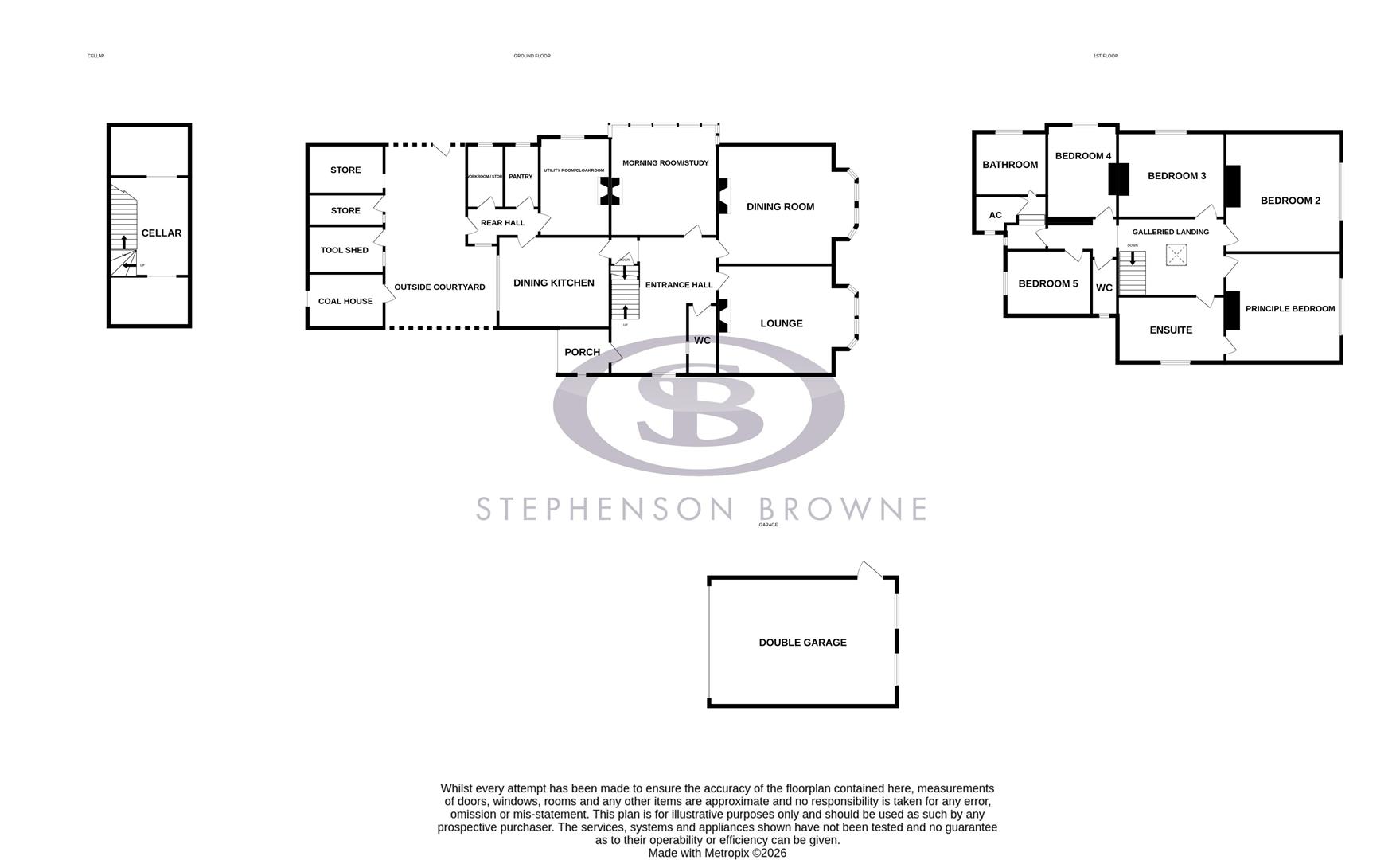 Floor plan, 5 bedroom house for sale, The Old Vicarage, Macclesfield, SK11