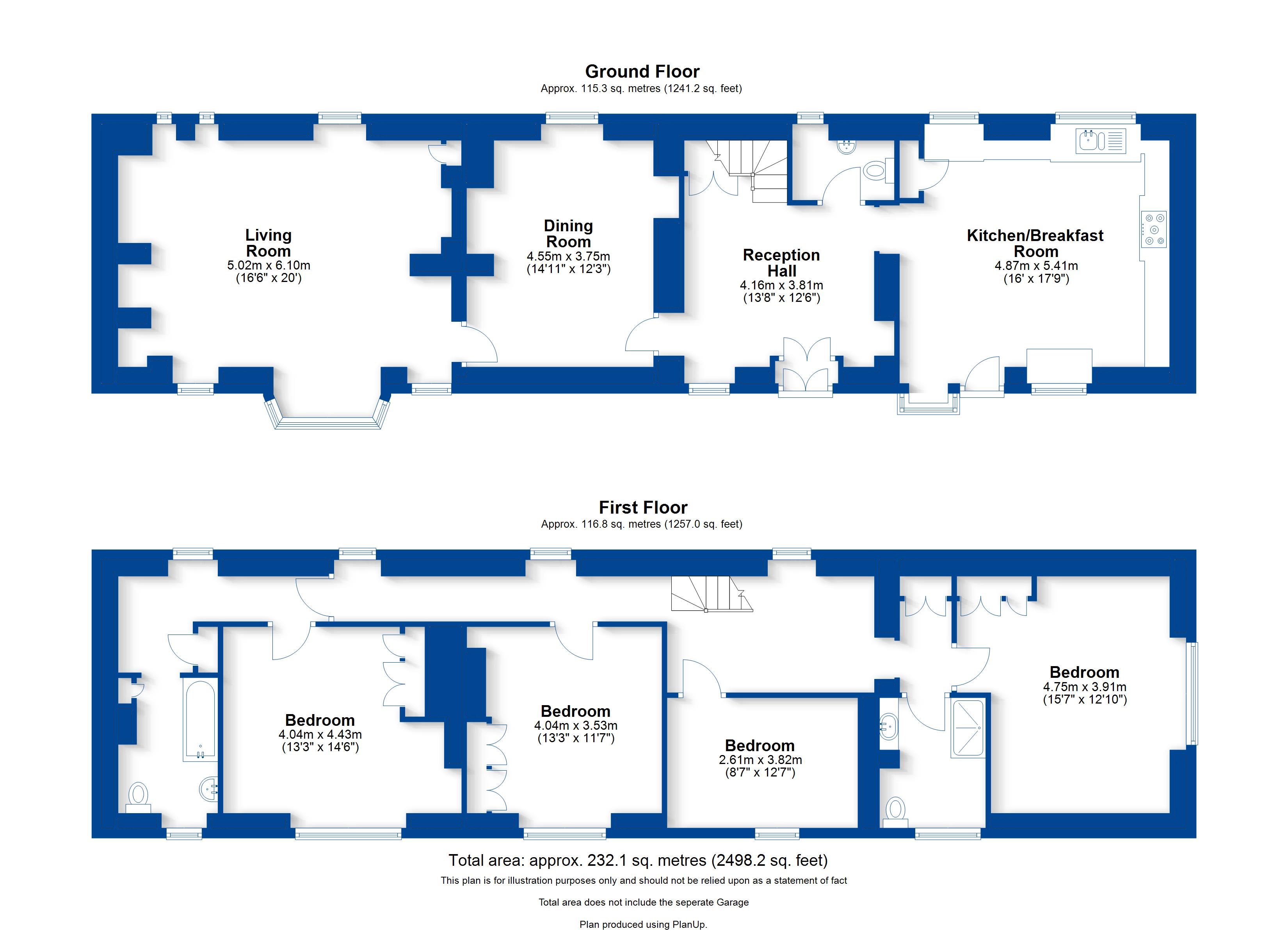 Floorplan, 6 bedroom detached house for sale, Colledges House, Daventry, NN11