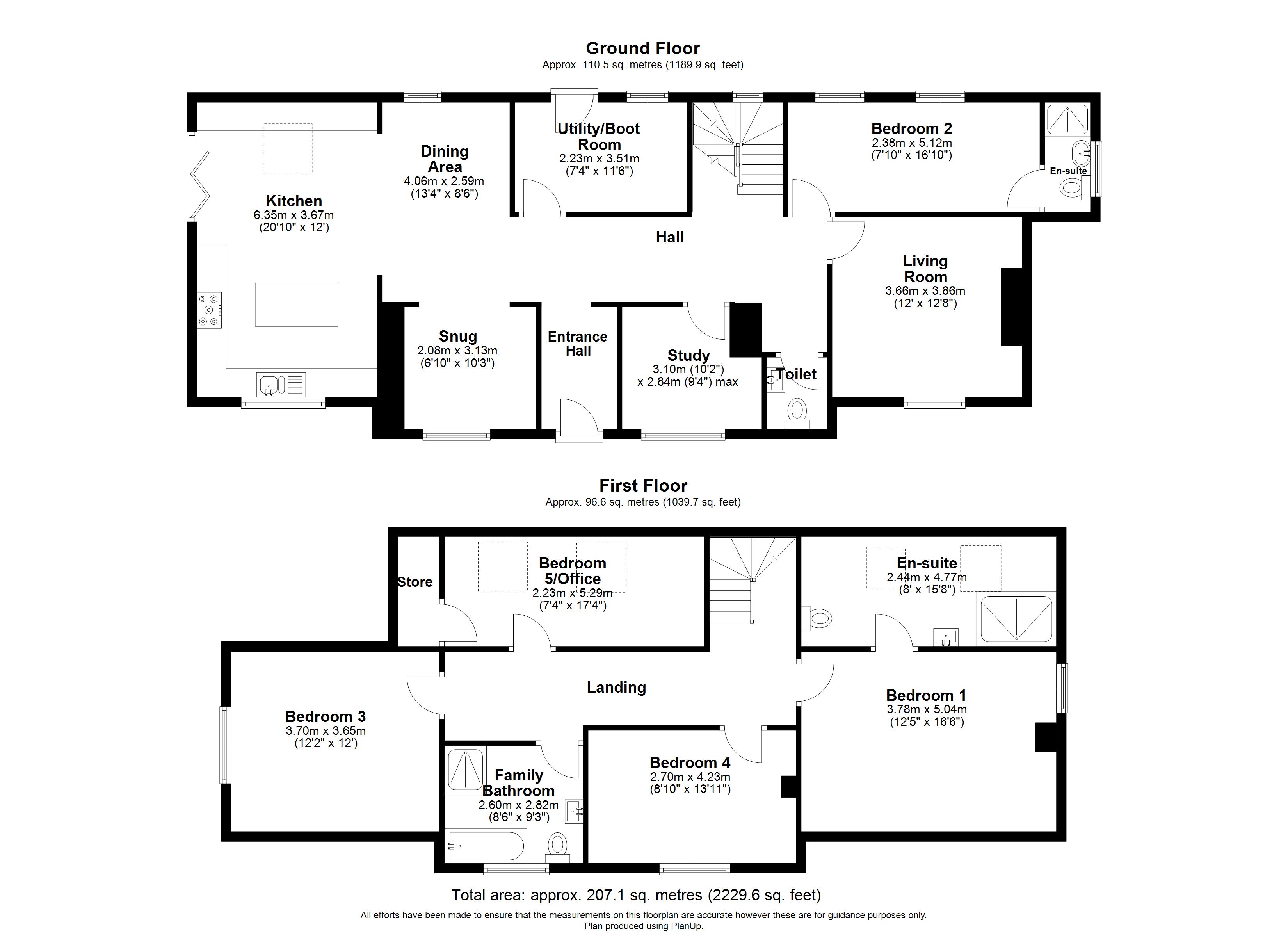 Floorplan, 5 bedroom detached house for sale, Plot 1, Atherstone, CV9