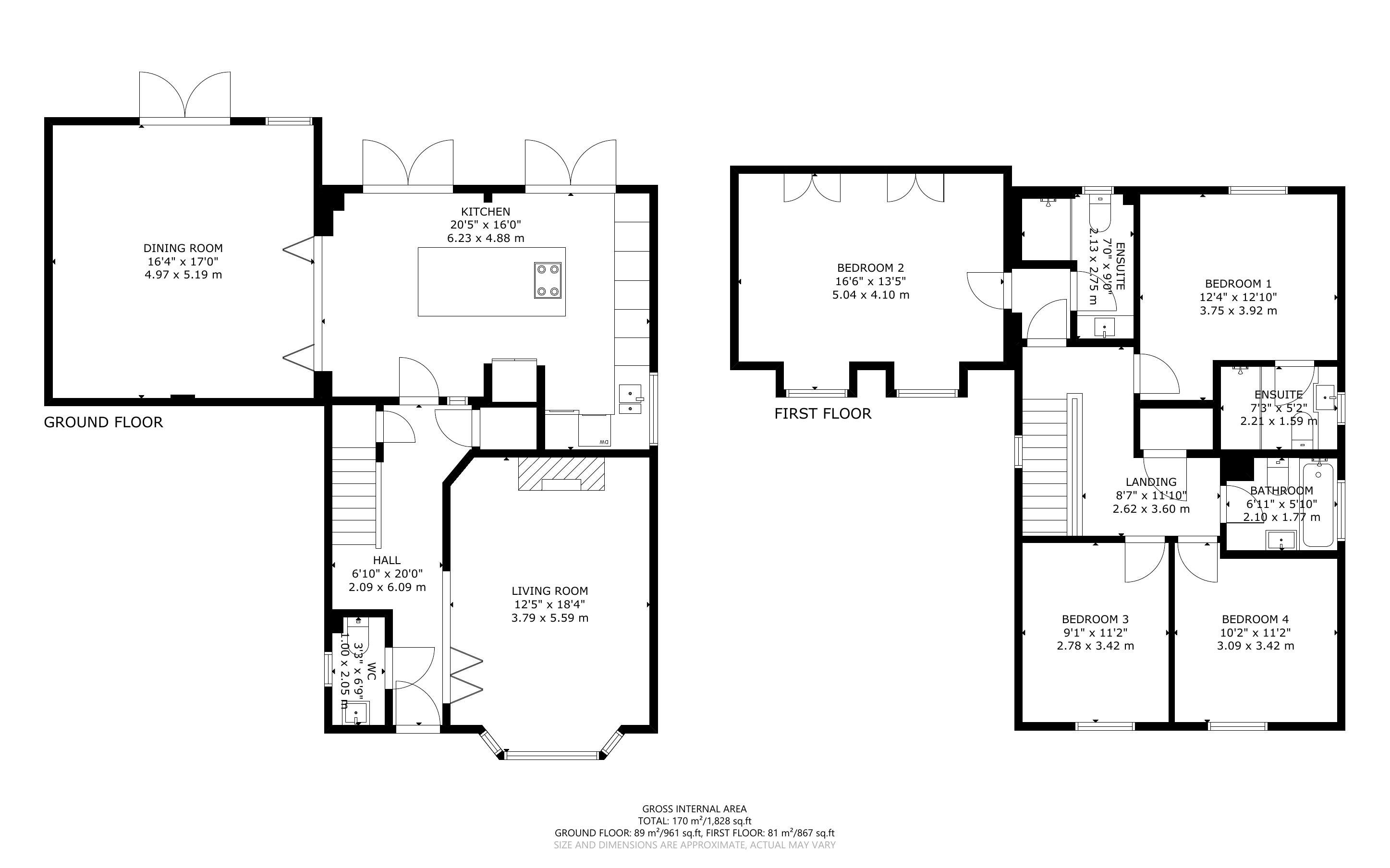 Floorplan, 4 bedroom detached house for sale, The Malt House Sutton Lane, Banbury, OX15