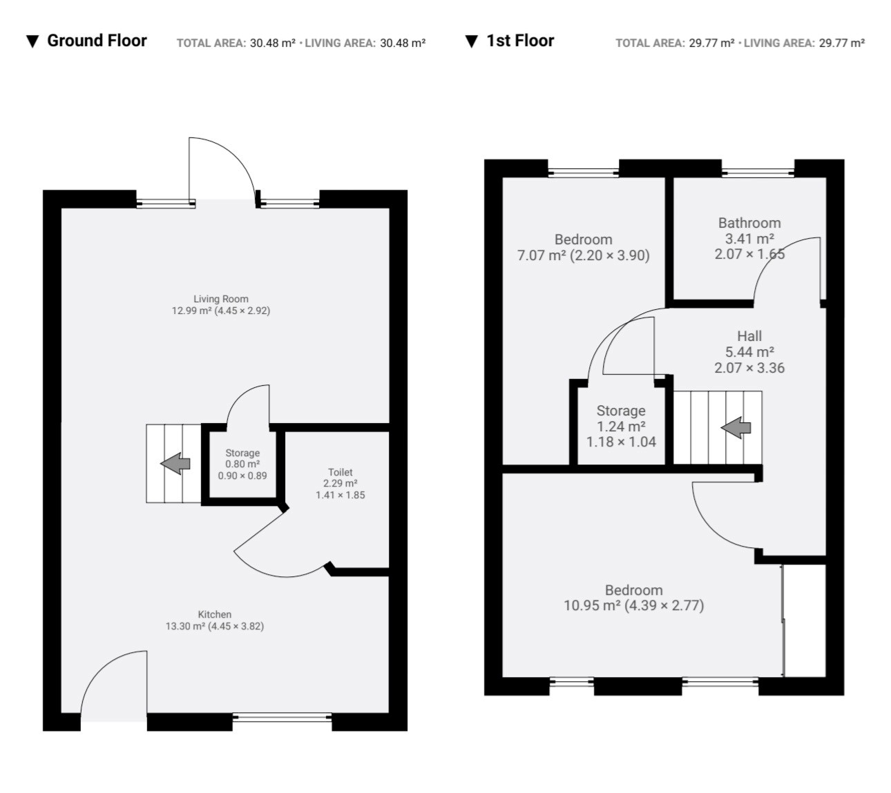 Floor plan, 2 bedroom terraced house for sale, Notleyfield Close, Leicester, LE9