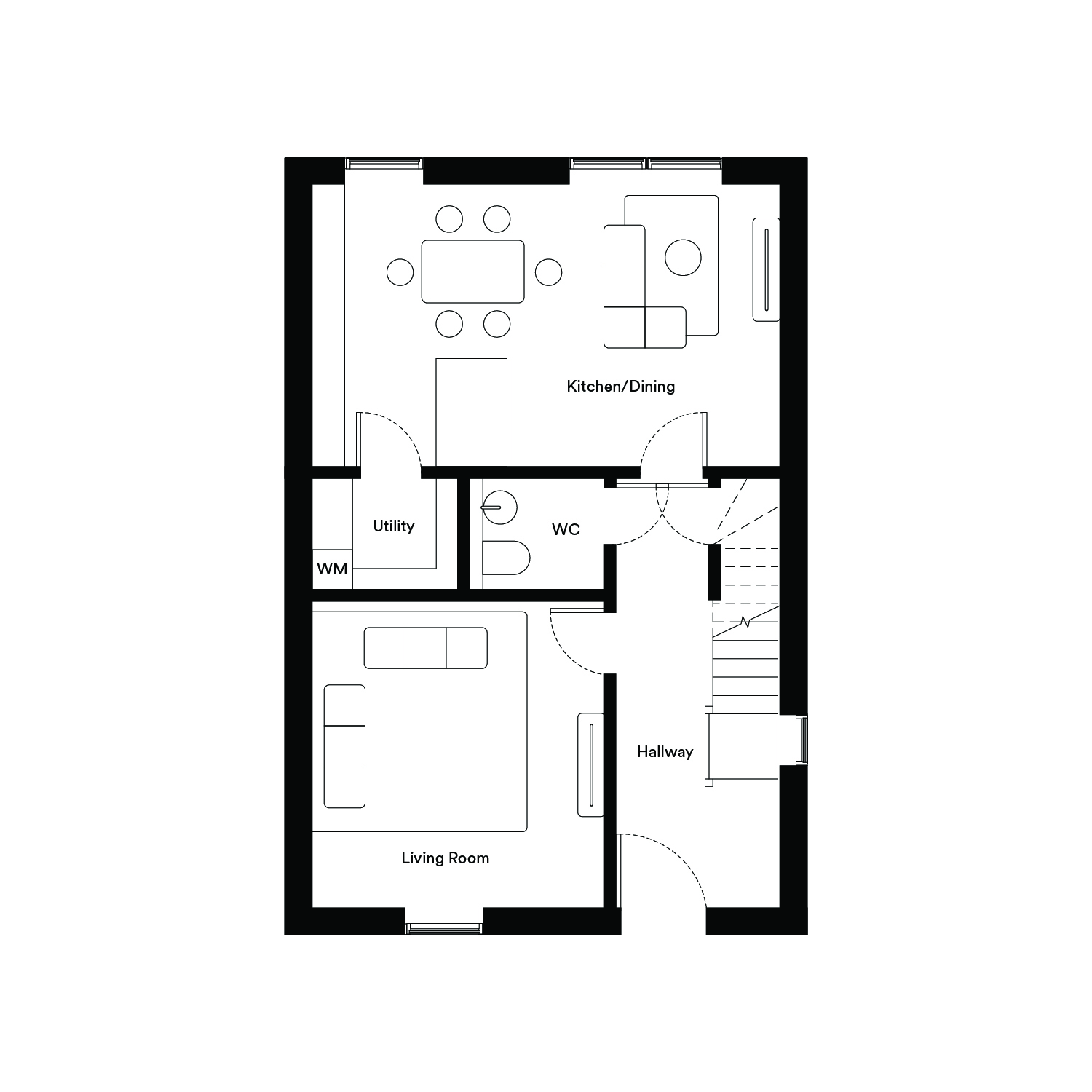 Floor plan, 3 bedroom semi detached house for sale, Plot 78, Epping, CM16