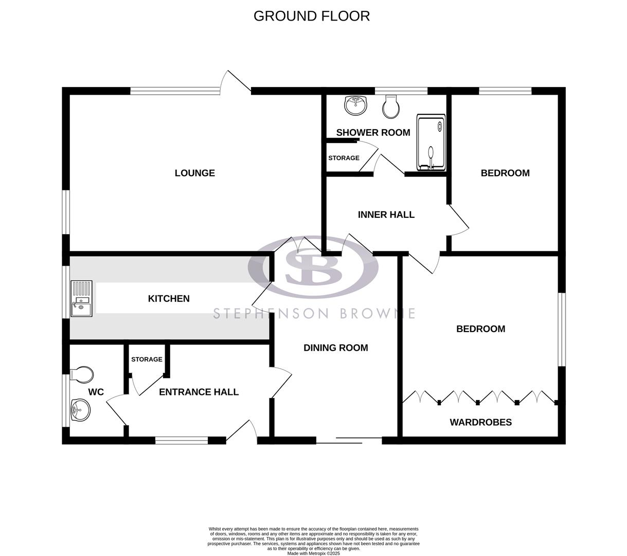 Floor plan, 2 bedroom apartment for sale, Mere Court Sandbach Road North, Stoke-On-Trent, ST7