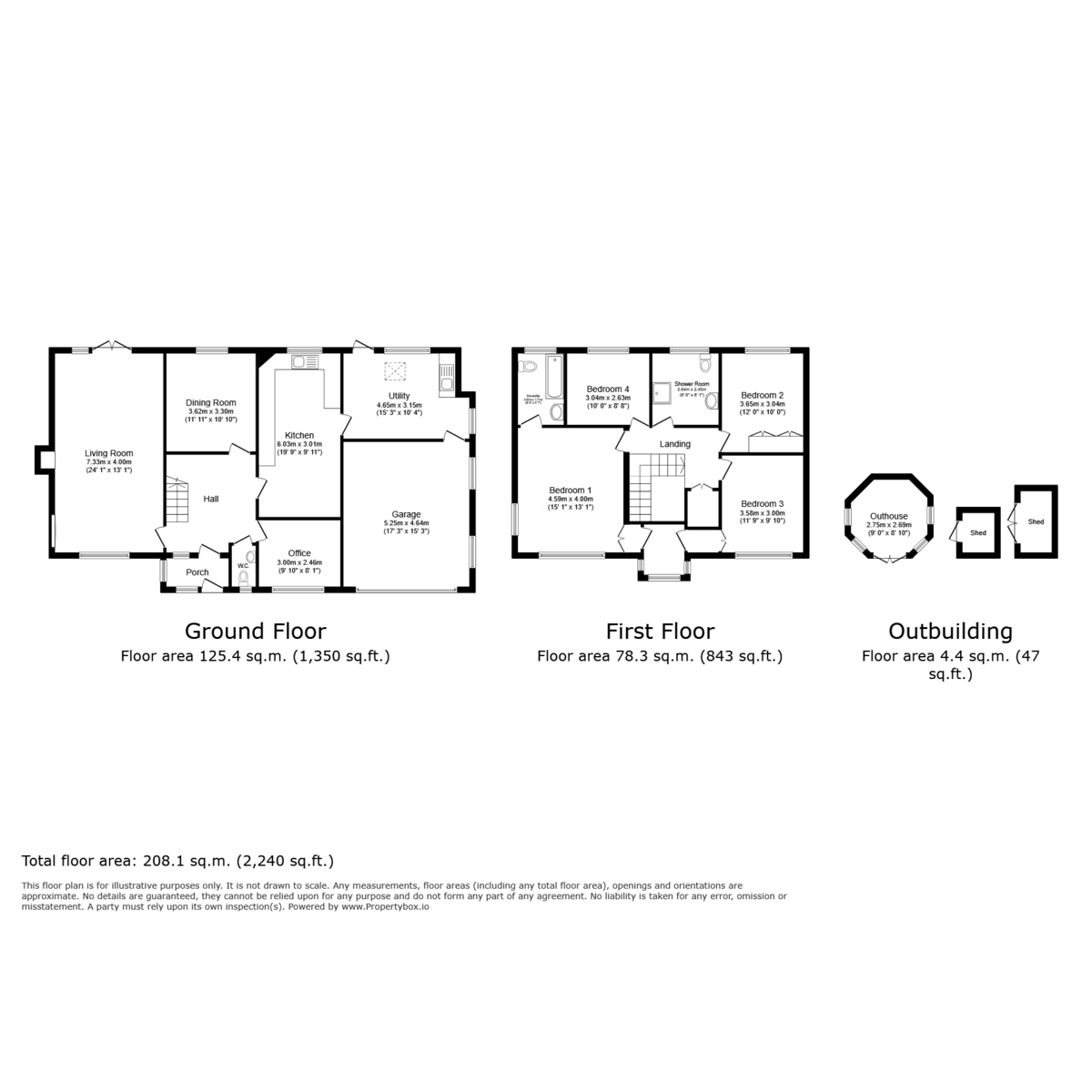 Floor plan, 4 bedroom for sale, Waylands Ibthorpe Road, Andover, SP11