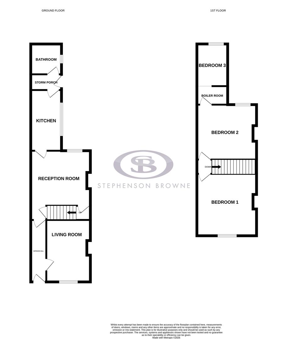 Floor plan, 3 bedroom house for sale, Lymes Cottages Whitmore Road, Newcastle, ST5
