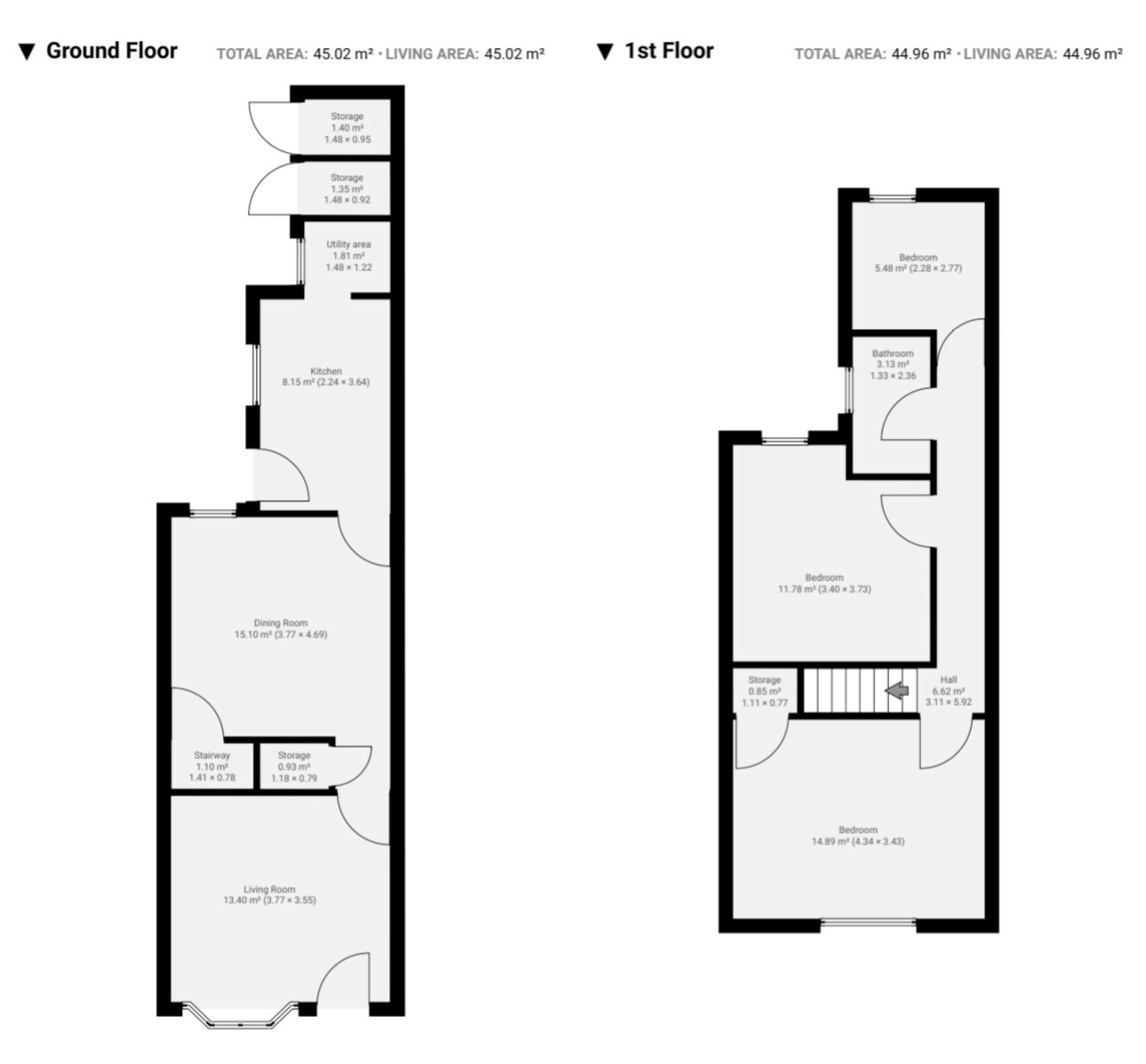 Floor plan, 3 bedroom terraced house for sale, Heath End Road, Nuneaton, CV10