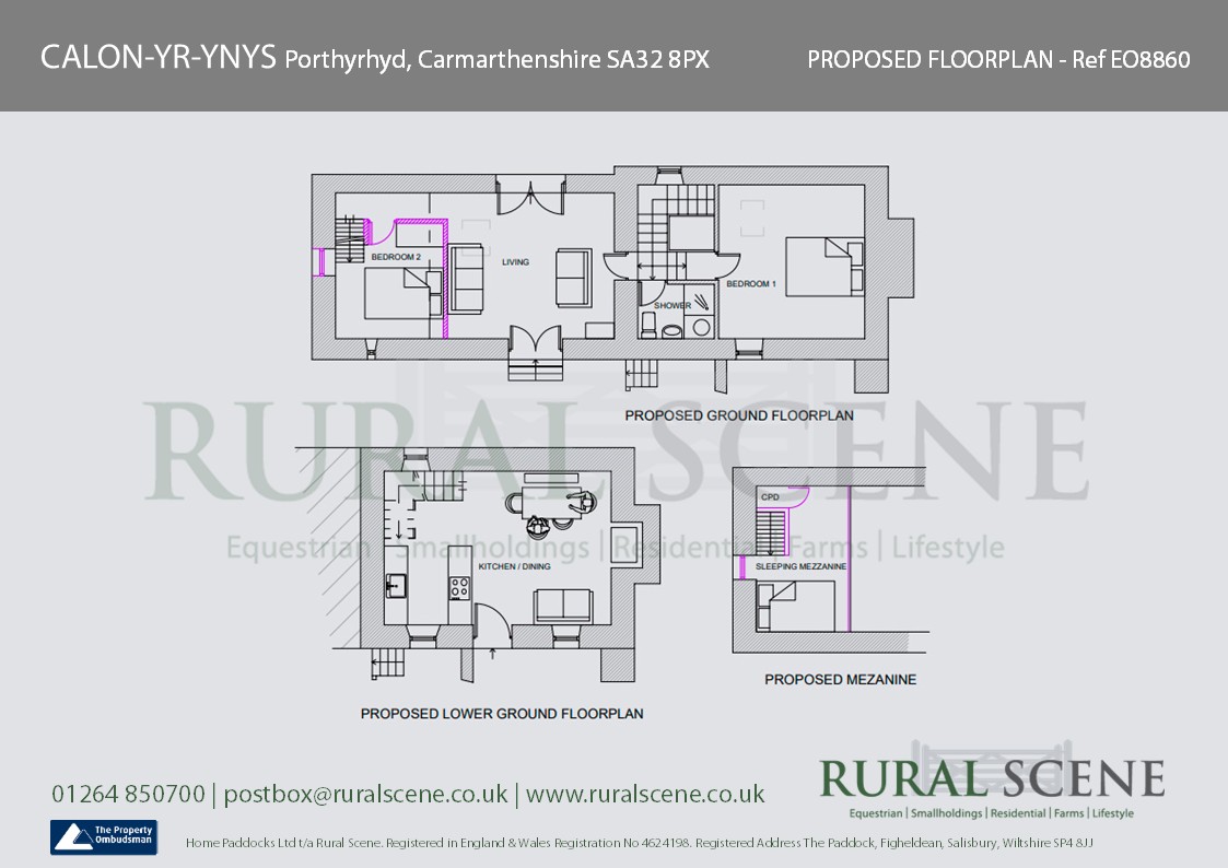 Floorplan, Detached cottage for sale, Calon-Yr-Ynys, Carmarthen, SA32