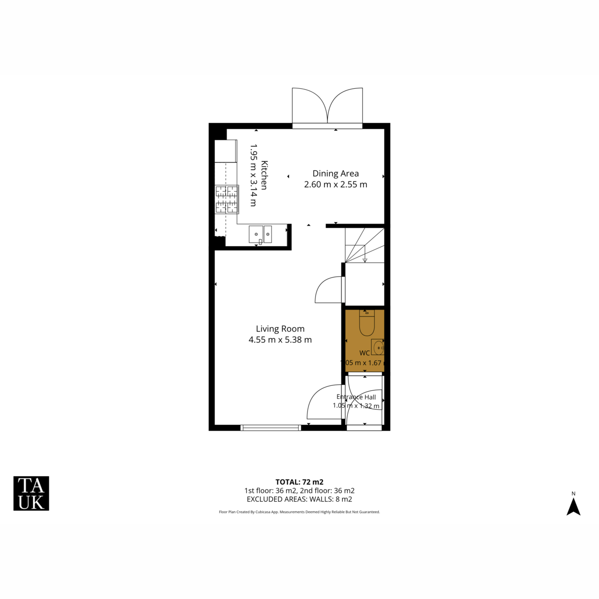 Floorplan, 3 bedroom for sale, Brooklands Way, Bourne, PE10