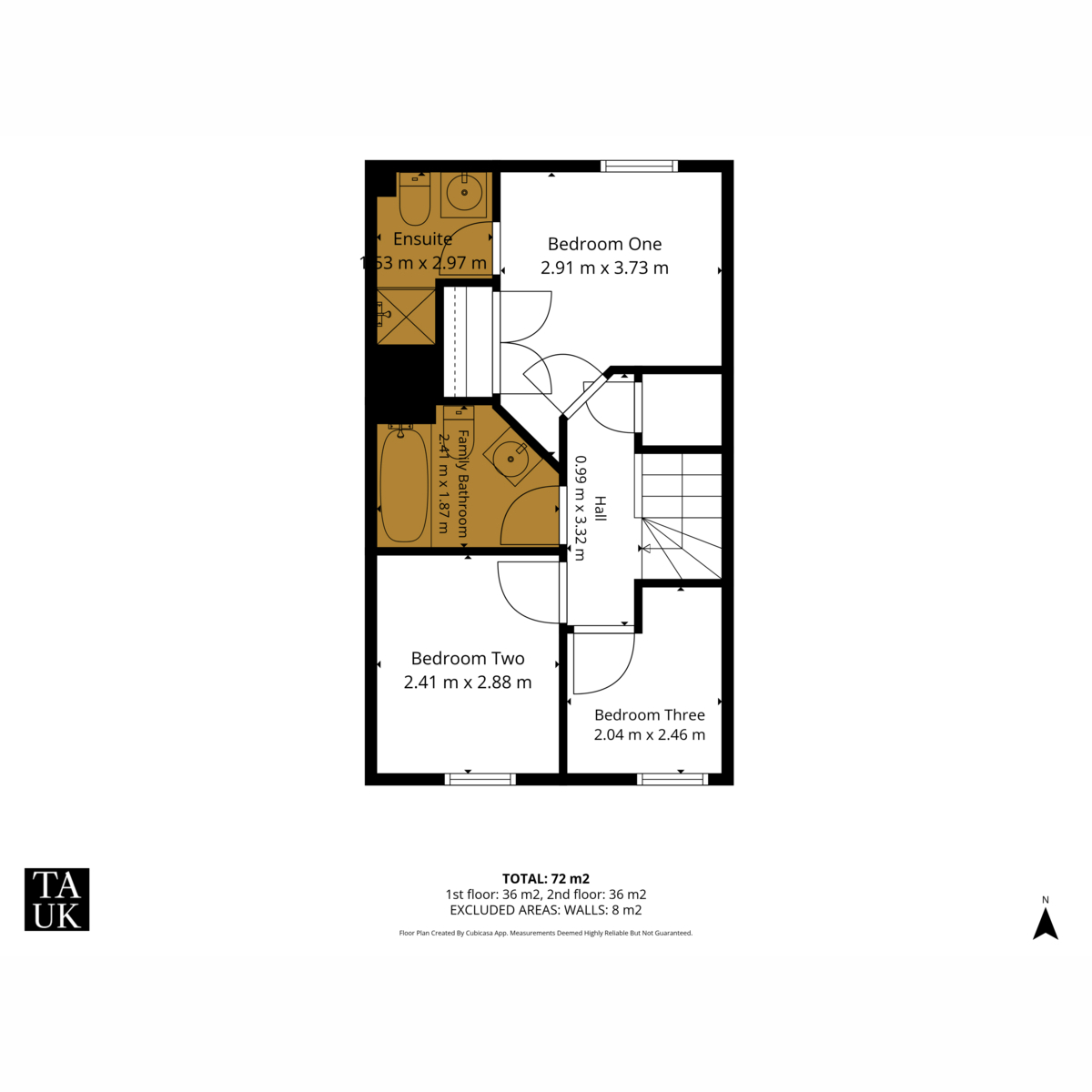 Floorplan, 3 bedroom for sale, Brooklands Way, Bourne, PE10
