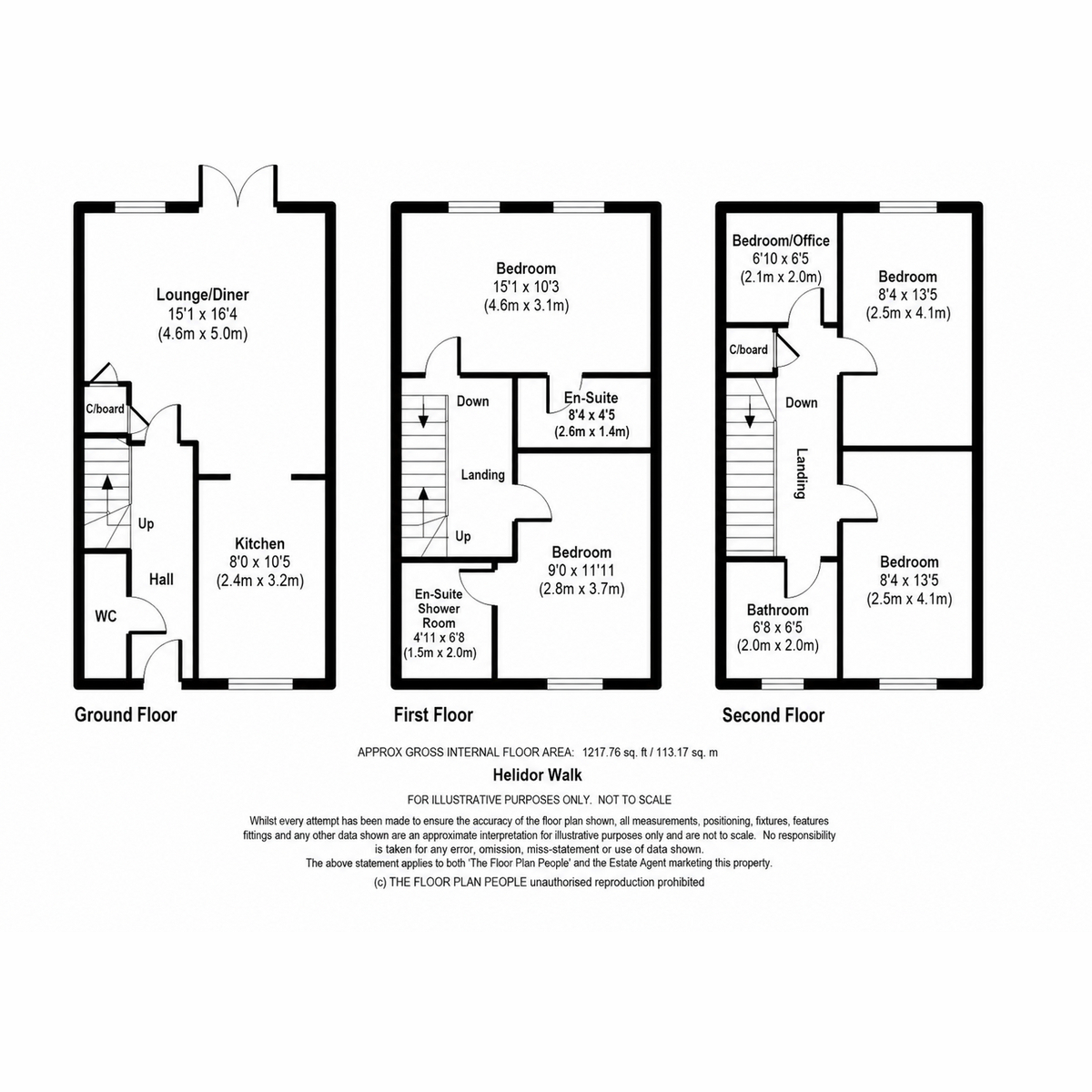 Floorplan, 5 bedroom for sale, Helidor Walk, Sittingbourne, ME10