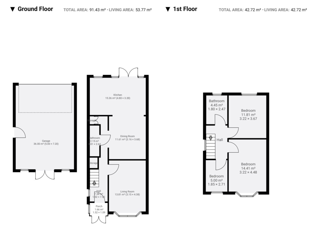 Floor plan, 3 bedroom semi detached house for sale, Lighthorne Road, Solihull, B91