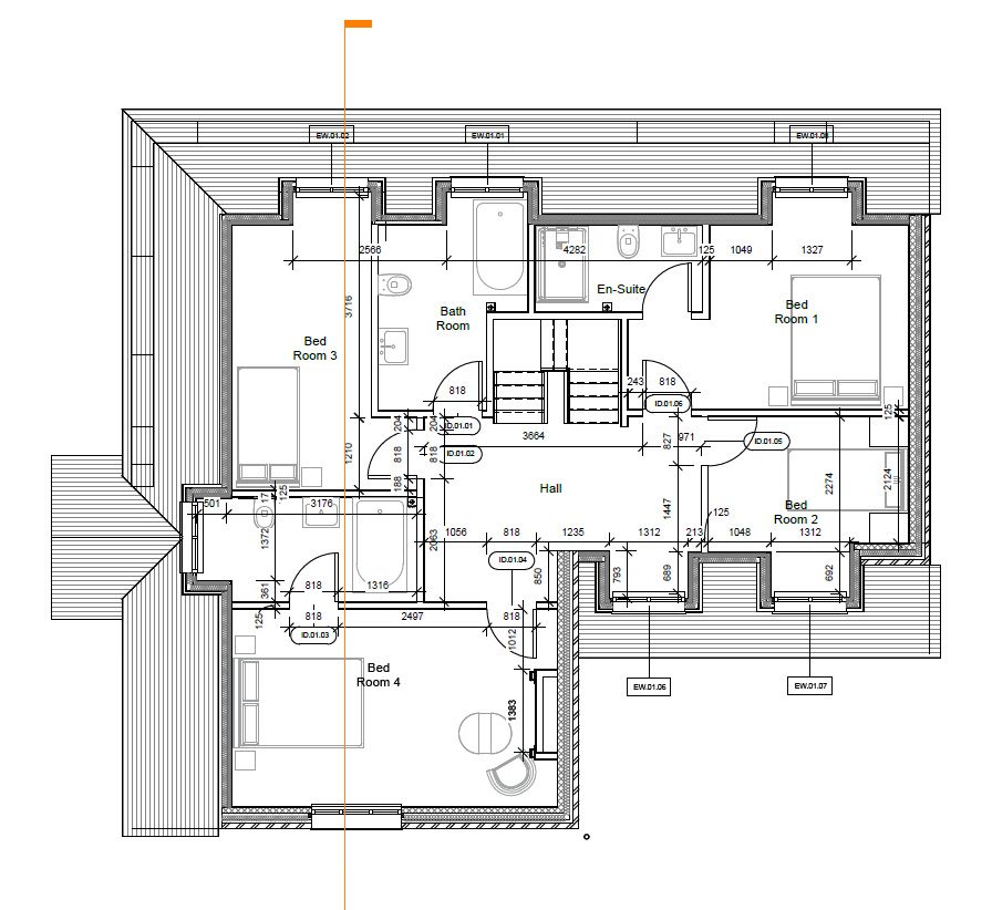 Floorplan, 4 bedroom detached house for sale, Toll House Farm, Studley, B80