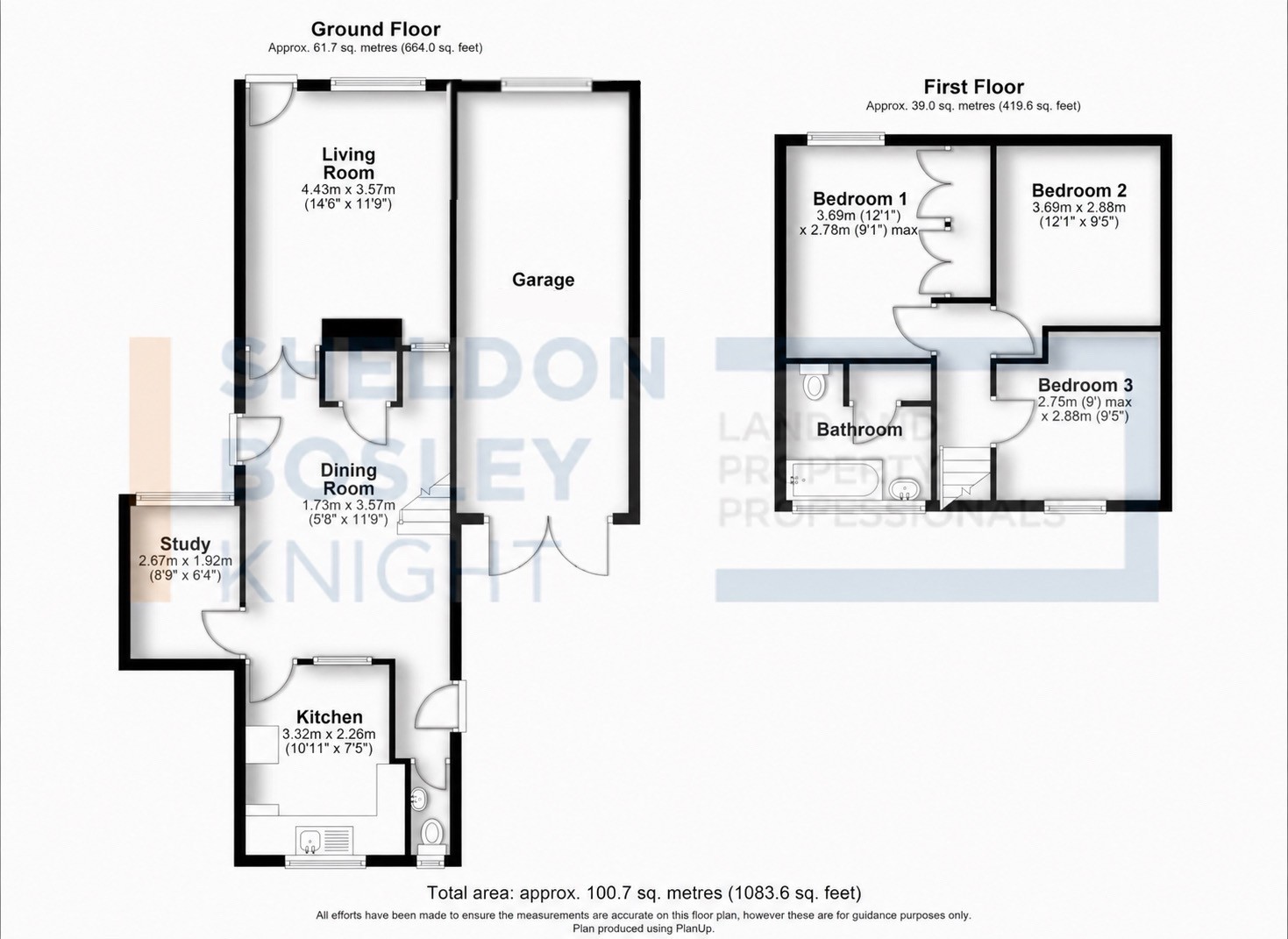 Floorplan, 3 bedroom semi detached house for sale, Nordic Drift, Coventry, CV2