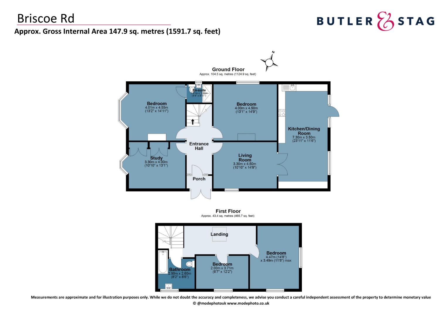 Floor plan, 5 bedroom detached bungalow for sale, Briscoe Road, Rainham, RM13