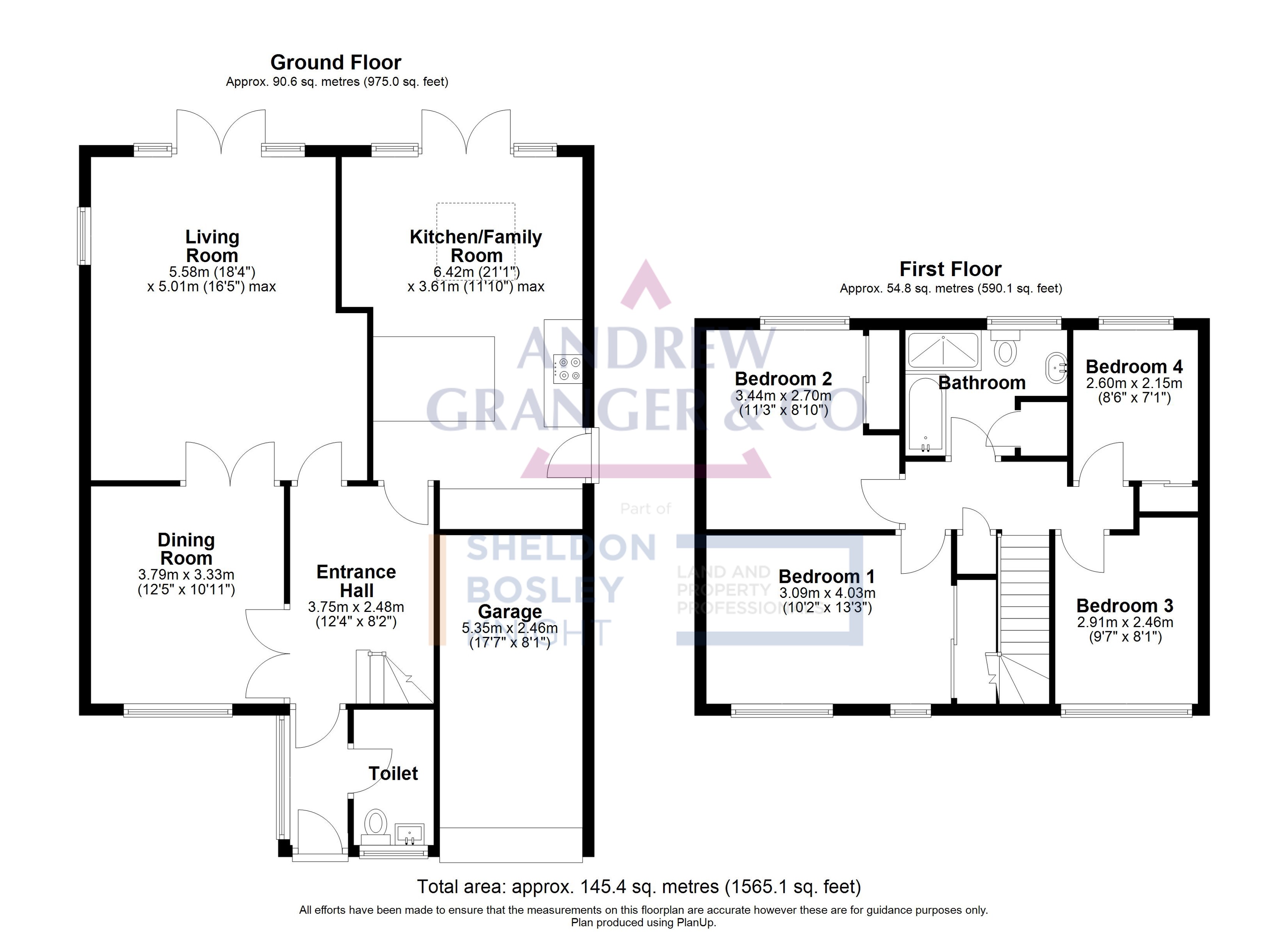 Floorplan, 4 bedroom detached house for sale, Forest Rise, Leicester, LE2