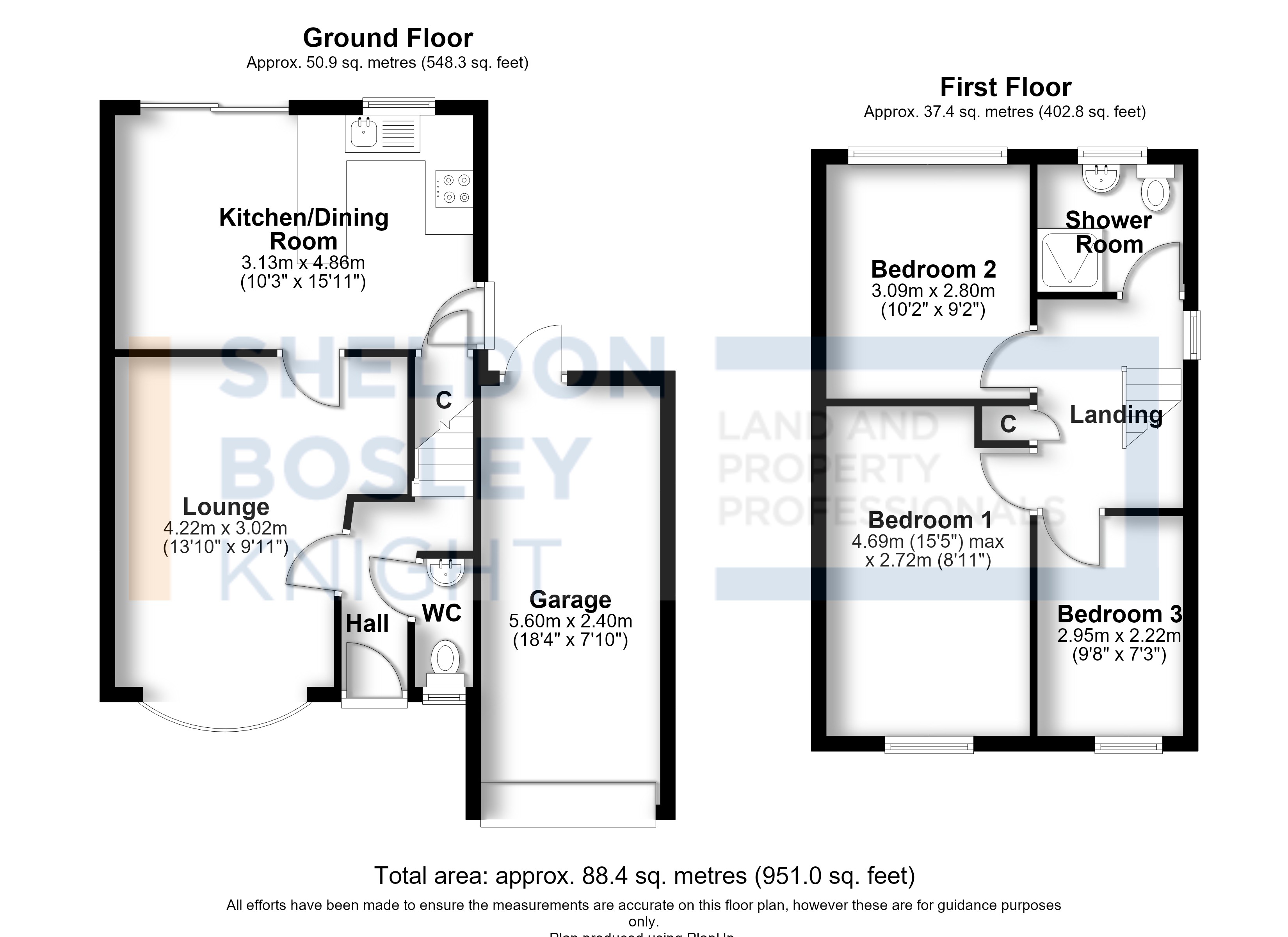Floorplan, 3 bedroom detached house for sale, Oldbutt Road, Shipston-On-Stour, CV36