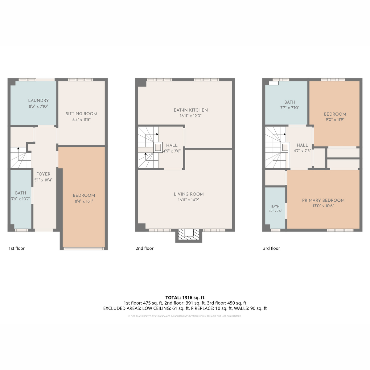 Floor plan, 3 bedroom for sale, Blackberry Way, Cardiff, CF23