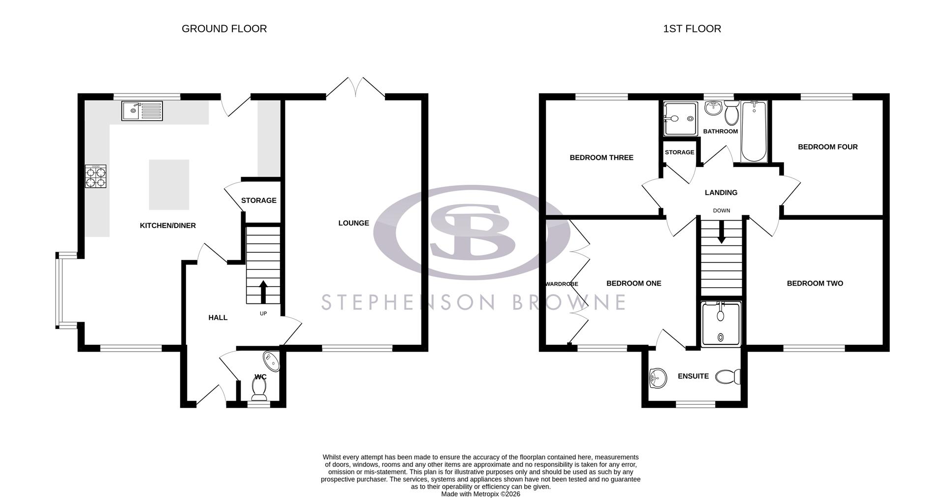 Floor plan, 4 bedroom house for sale, Frank Mayer Road, Stoke-On-Trent, ST7