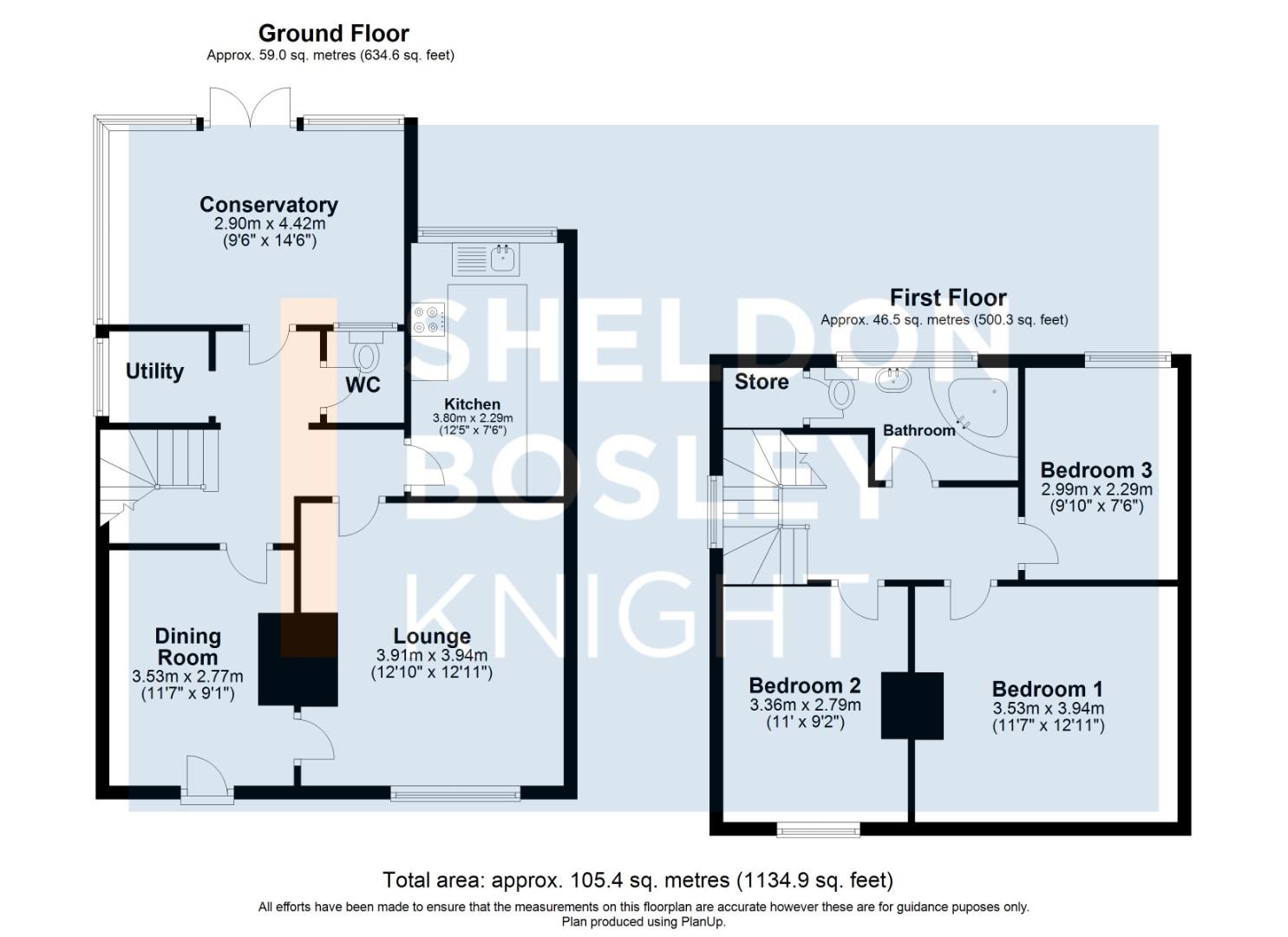 Floorplan, 3 bedroom semi detached house for sale, The Mount Main Road, Coventry, CV7