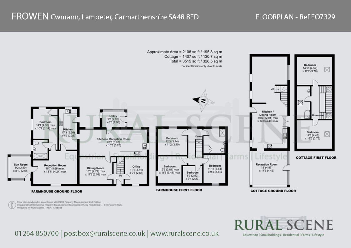 Floorplan, 4 bedroom detached house for sale, Frowen, Lampeter, SA48