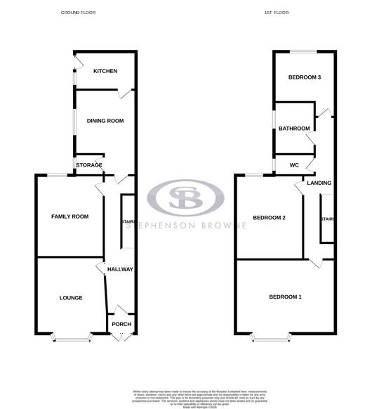 Floor plan, 3 bedroom house for sale, West Avenue, Crewe, CW1