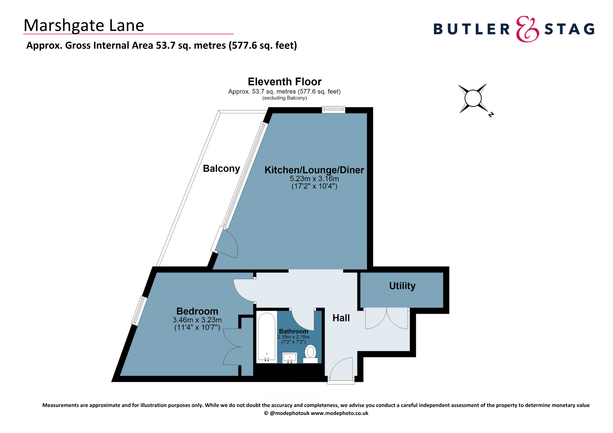 Floor plan, 1 bedroom apartment for sale, Corn House, London, E15
