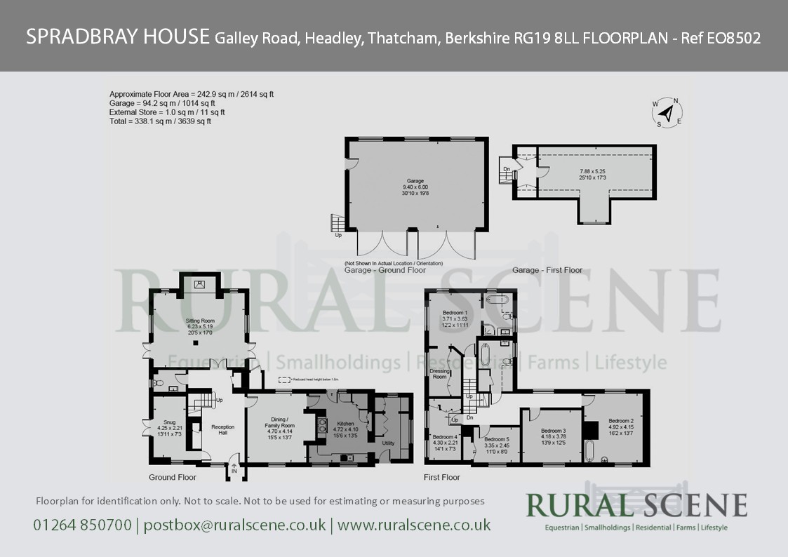 Floorplan, 5 bedroom detached house for sale, Spradbray House, Thatcham, RG19