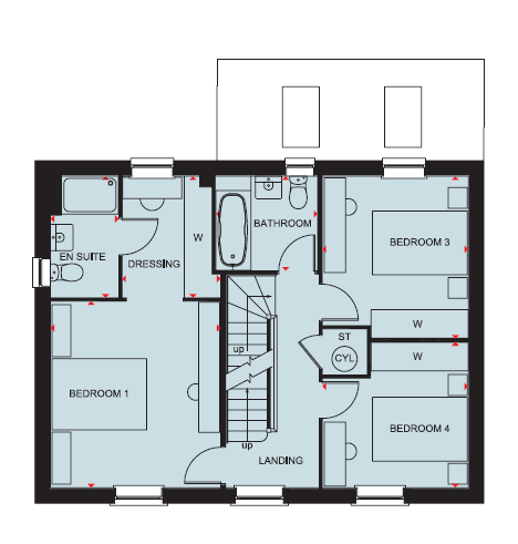 Floorplan, 5 bedroom detached house for sale, Plot 124, Upper Lighthorne, CV33