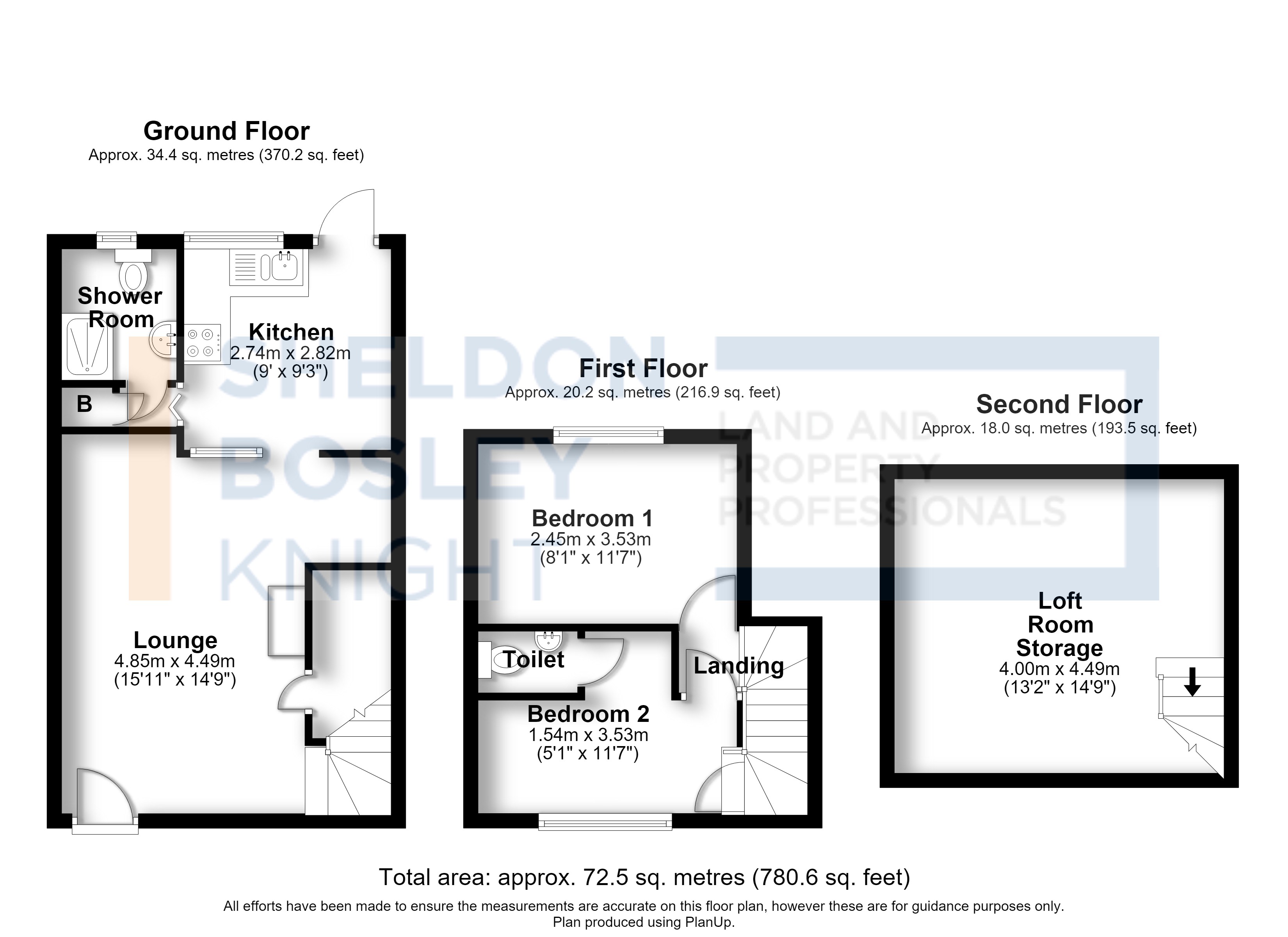 Floorplan, 2 bedroom terraced house for sale, Newlands, Pershore, WR10