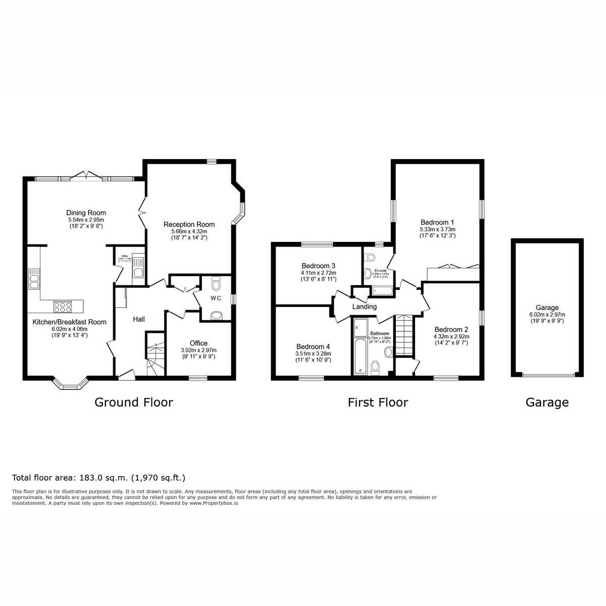 Floor plan, 4 bedroom for sale, Tolme Way, Andover, SP11