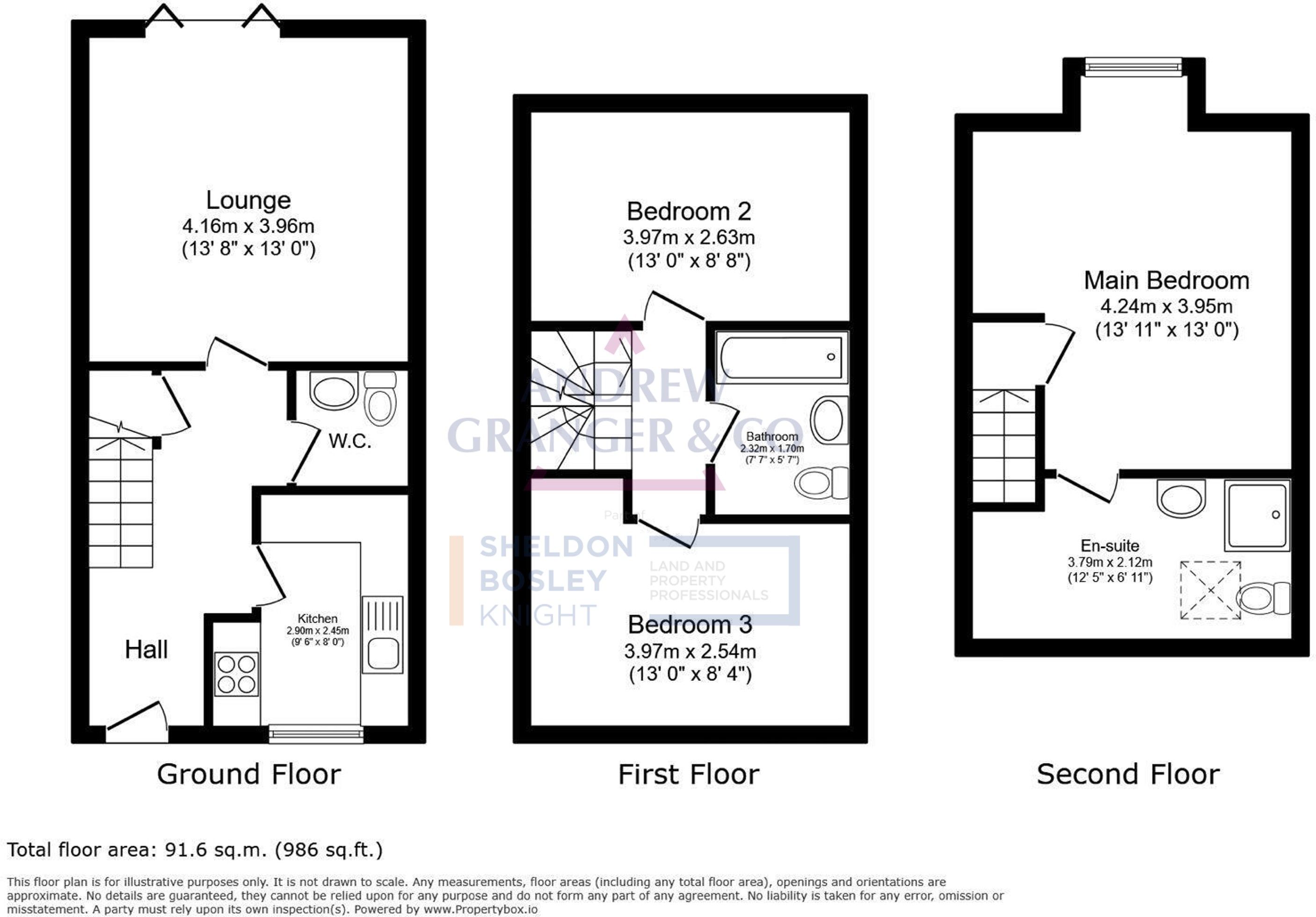 Floorplan, 3 bedroom semi detached house for sale, Elmwood, Leicester, LE8