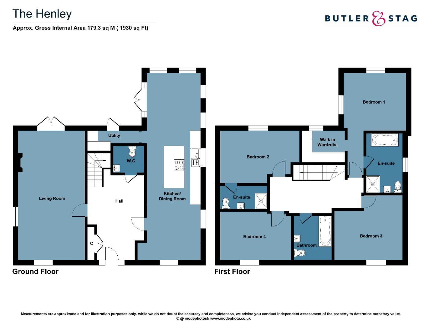 Floor plan, 4 bedroom detached house for sale, Plot 1, Ongar, CM5
