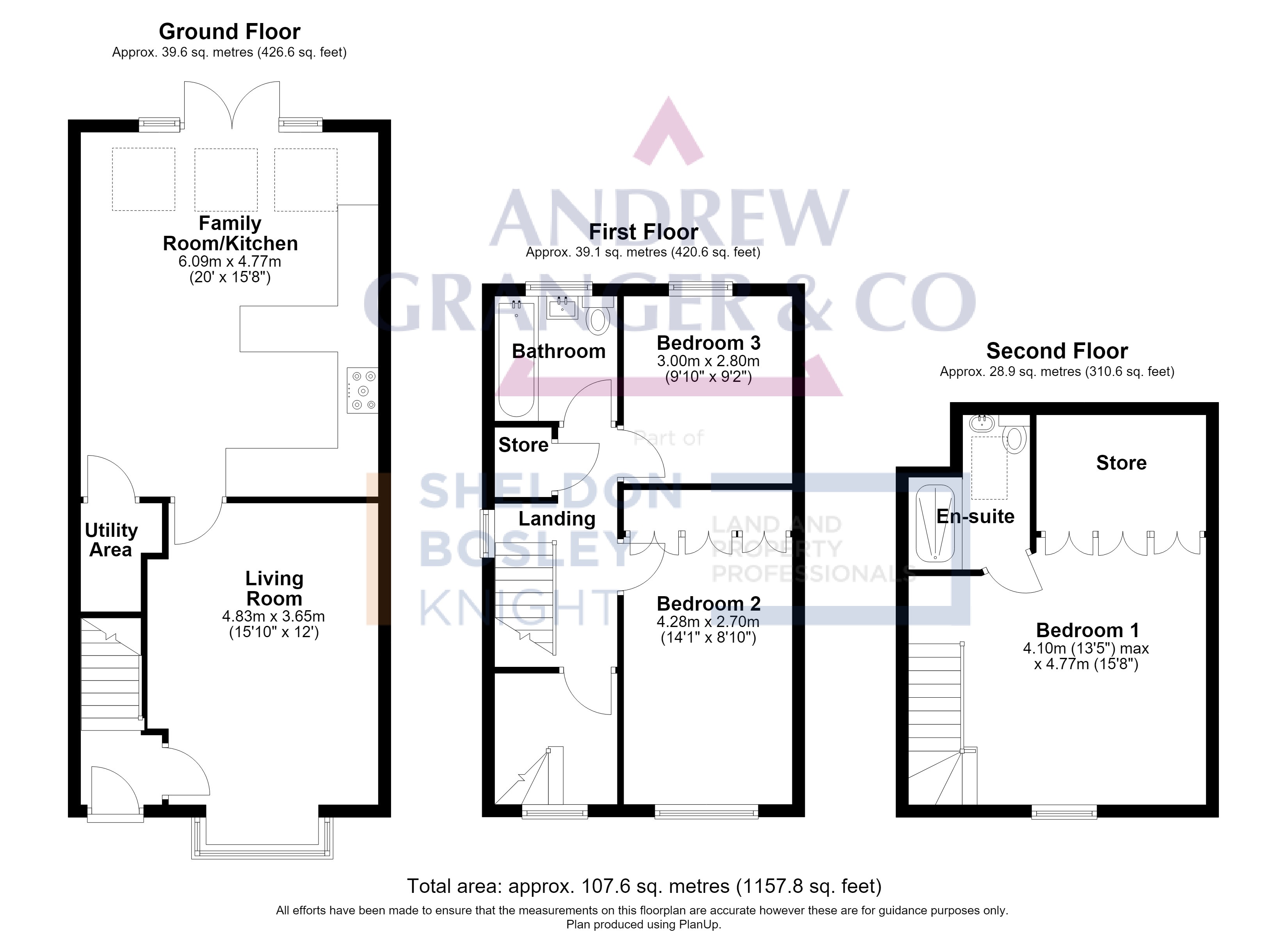 Floorplan, 3 bedroom semi detached house for sale, Weare Close, Leicester, LE7