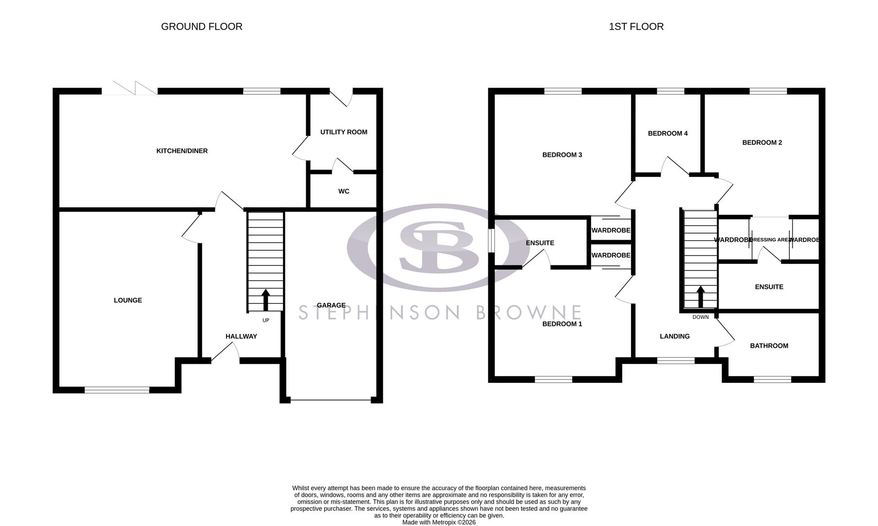 Floor plan, 4 bedroom other for sale, Silverbirch Grove, Nantwich, CW5