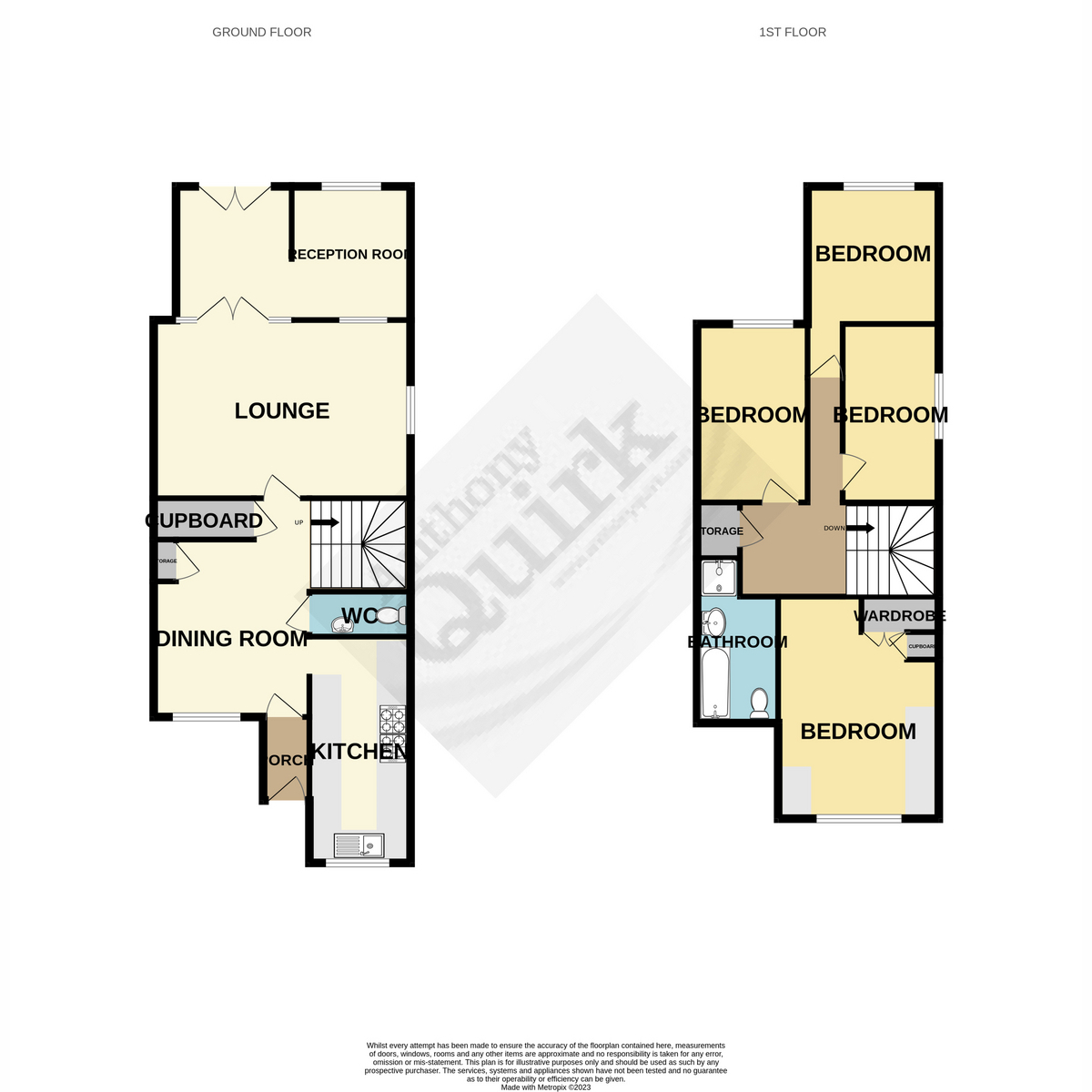 Floor plan, 4 bedroom for sale, Holmswood, Canvey Island, SS8