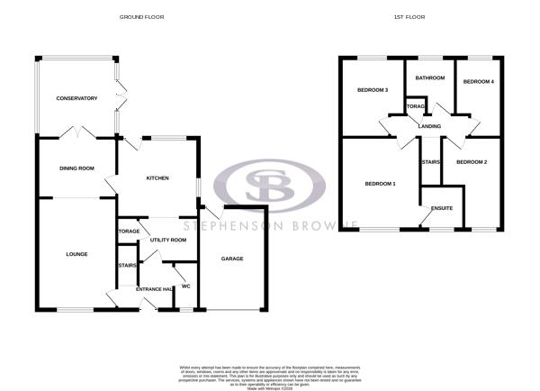 Floor plan, 4 bedroom house for sale, Oakhurst Drive, Crewe, CW2