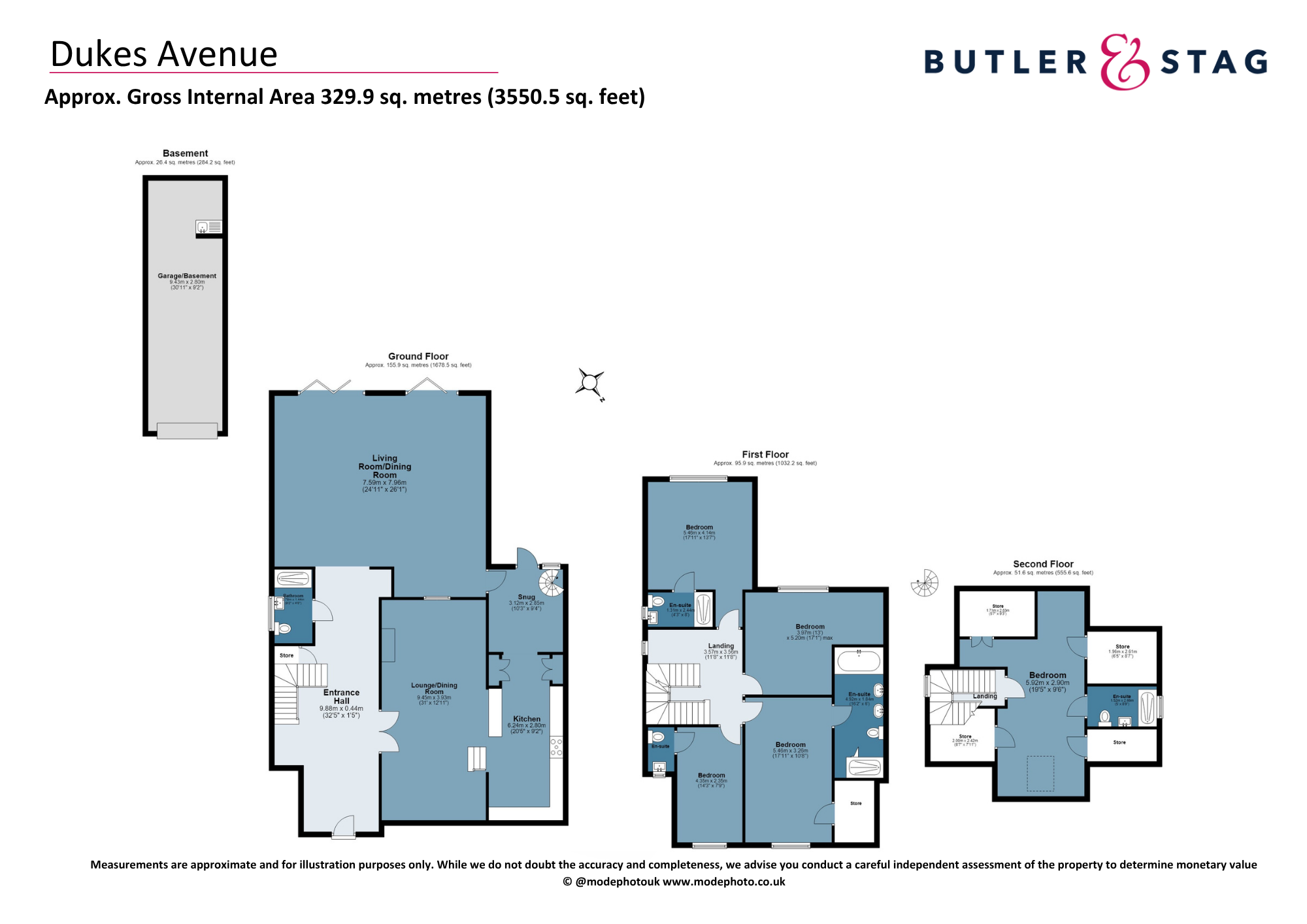 Floor plan, 5 bedroom detached house for sale, Dukes Avenue, Epping, CM16
