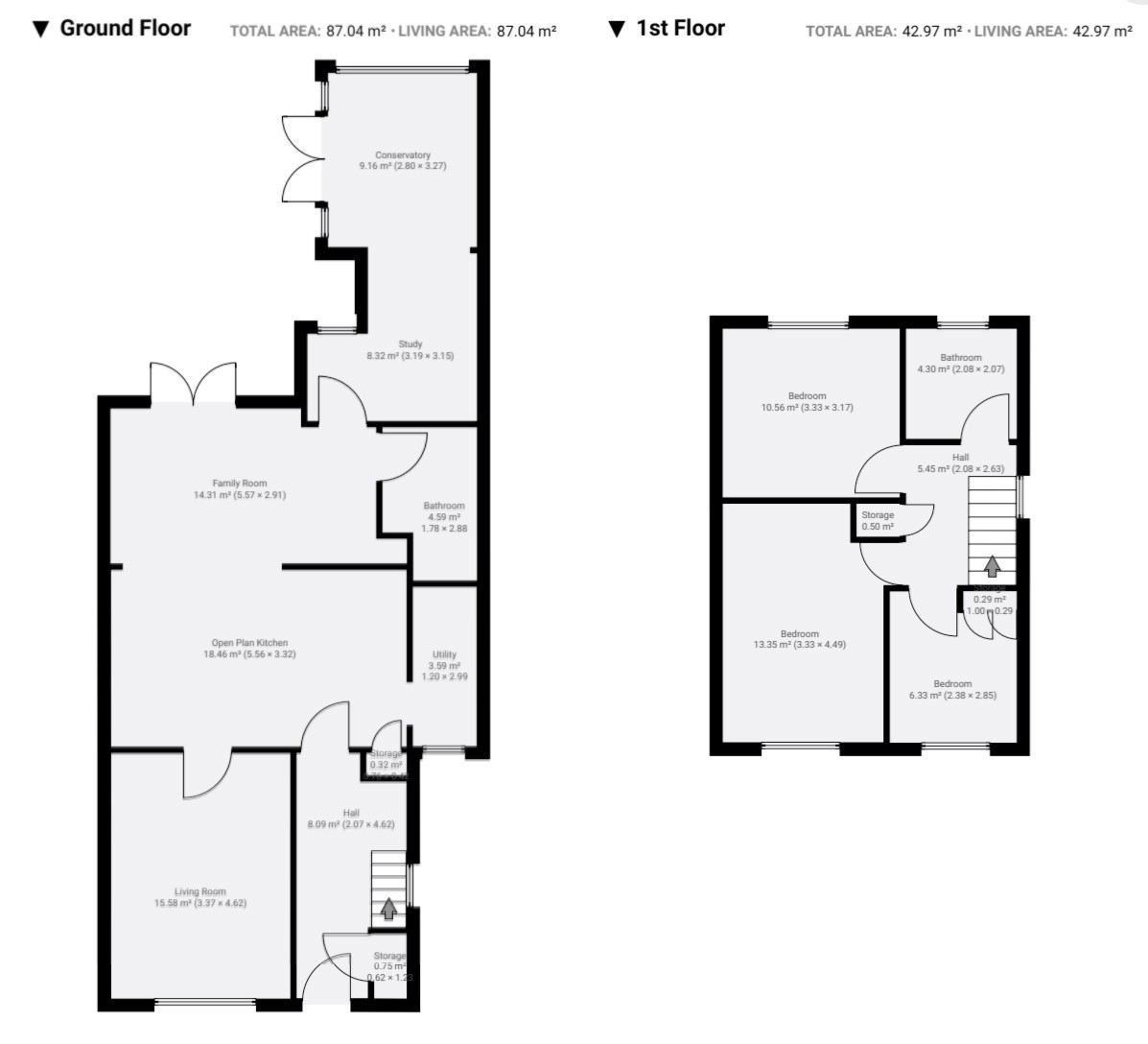 Floorplan, 3 bedroom semi detached house for sale, Alderminster Road, Coventry, CV5