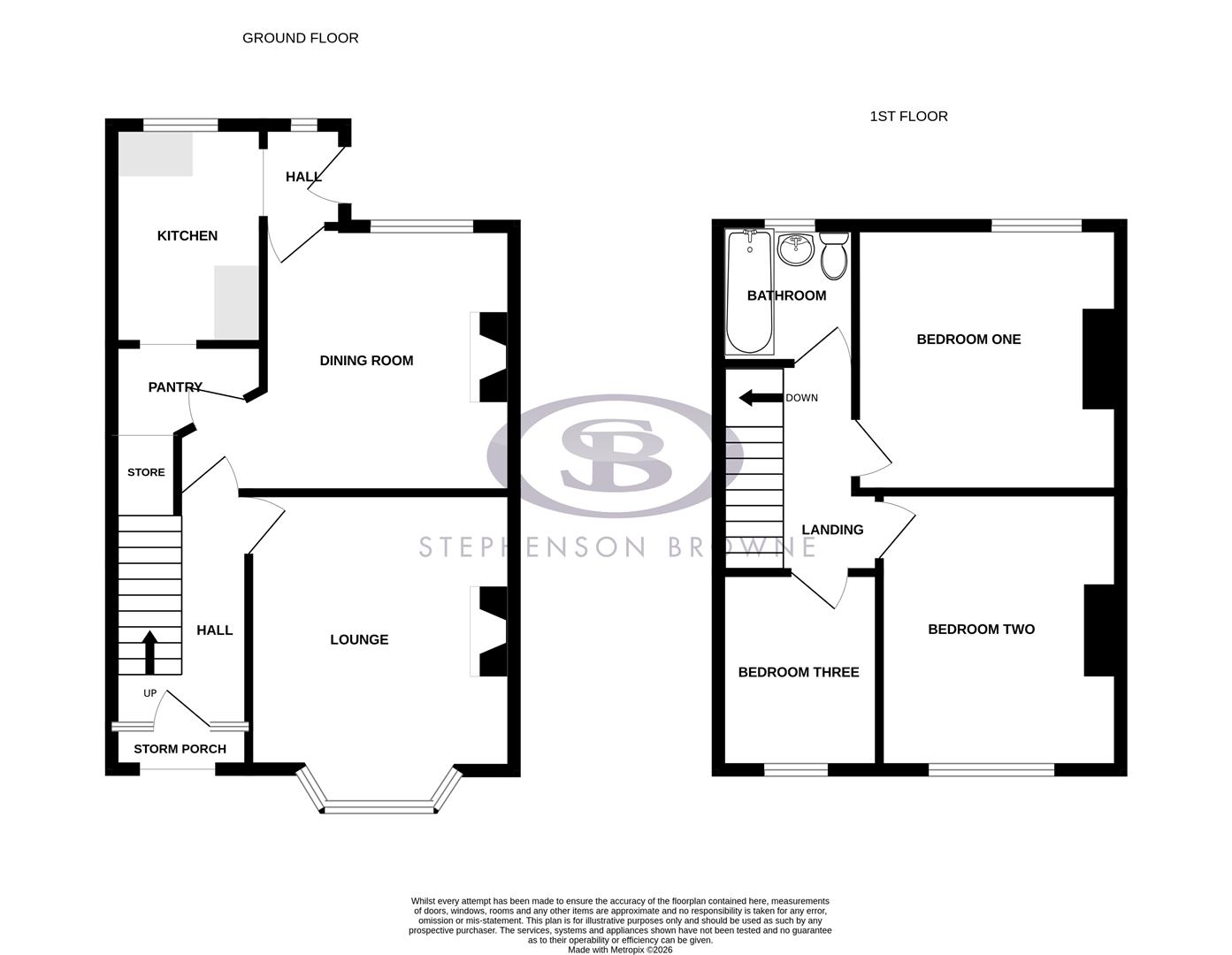 Floor plan, 3 bedroom house for sale, Wilbrahams Walk, Stoke-On-Trent, ST7