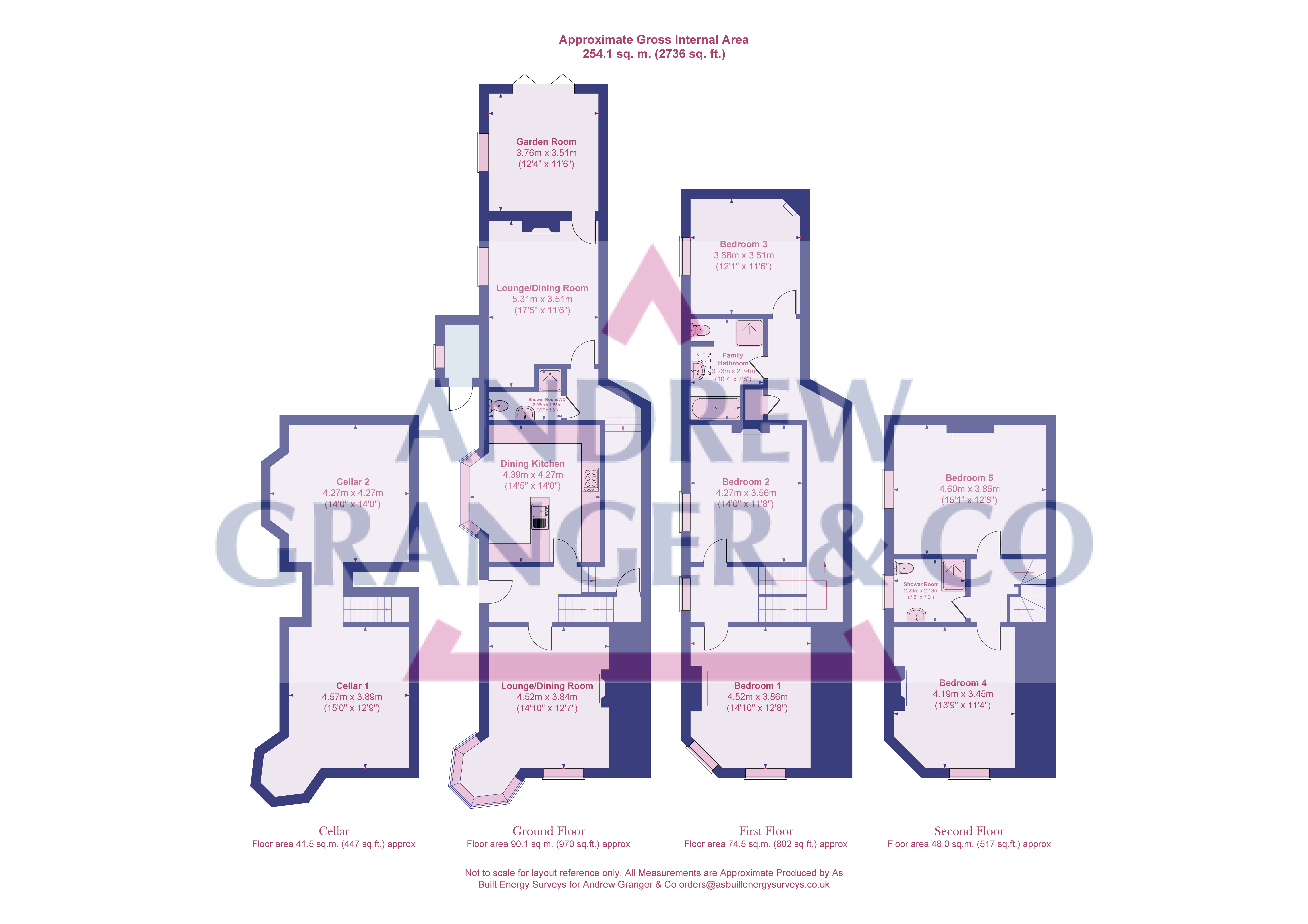 Floorplan, 5 bedroom house for sale, Northampton Road, Market Harborough, LE16